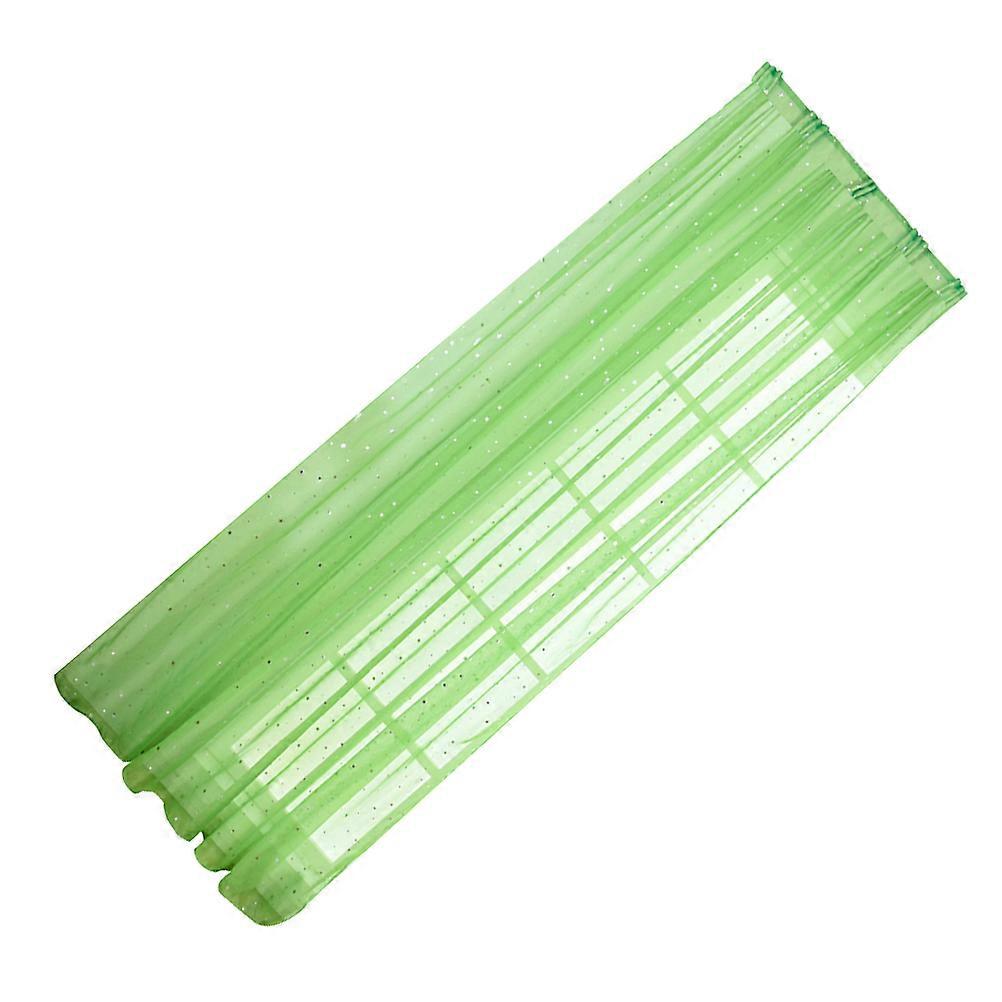 Sheer Curtains Window Curtain for Window Use Green