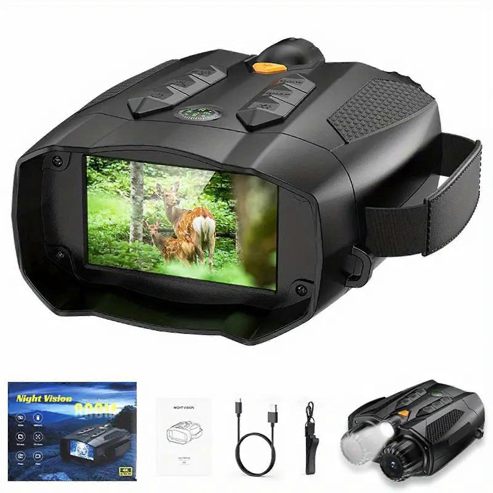 4K infrarød nattekikkert med 10 x digital zoom til vandreture camping