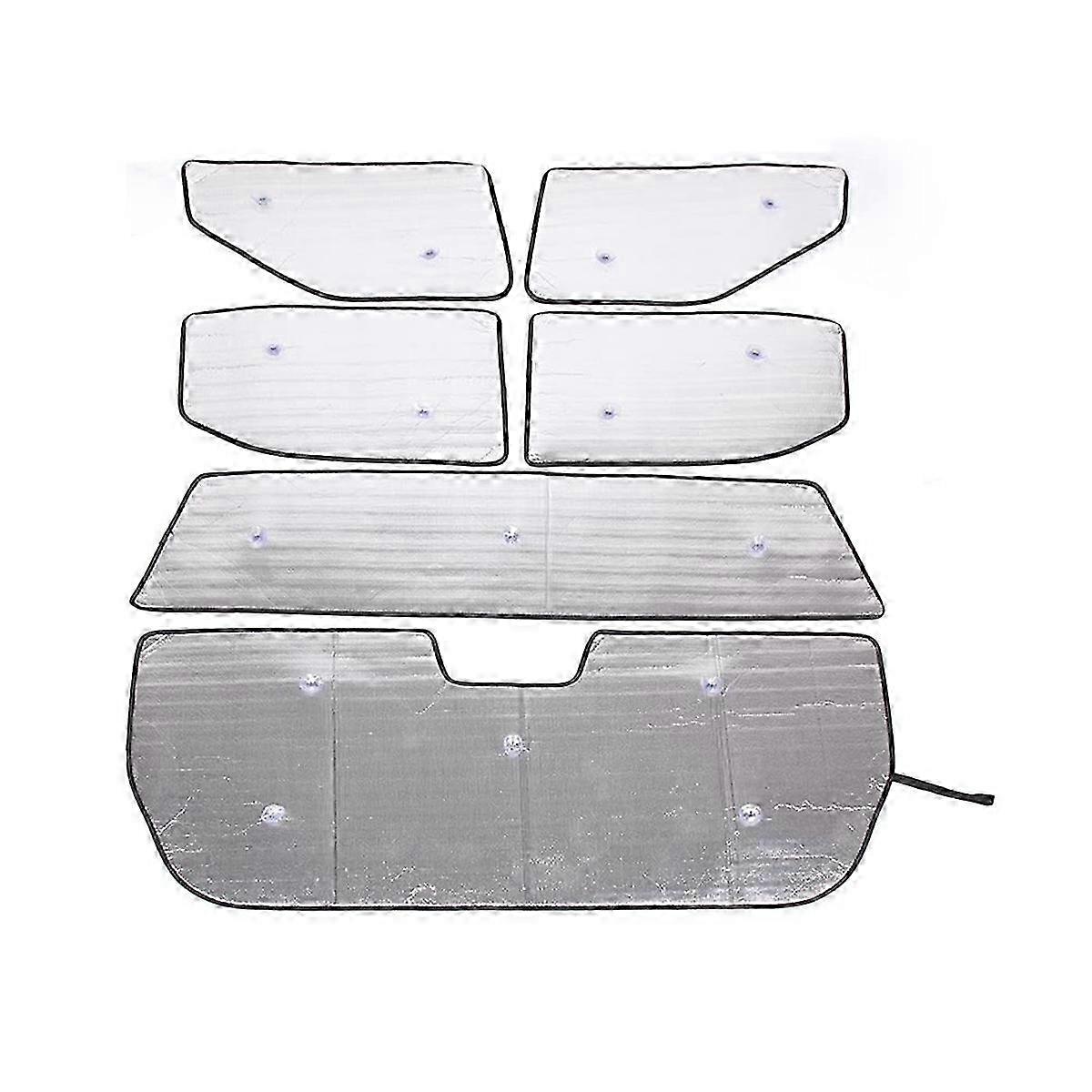 Car Windshield Sun Shade Set for R1T Sunshade Side Rear Window Tint Accessories: 2022-2024 Model Specific