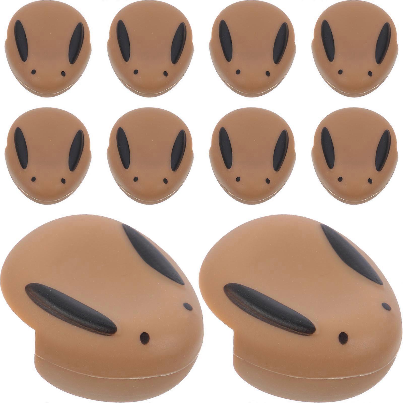 Coffee Silicone Corner Protectors Baby Proofing Bumpers for 30Pcs