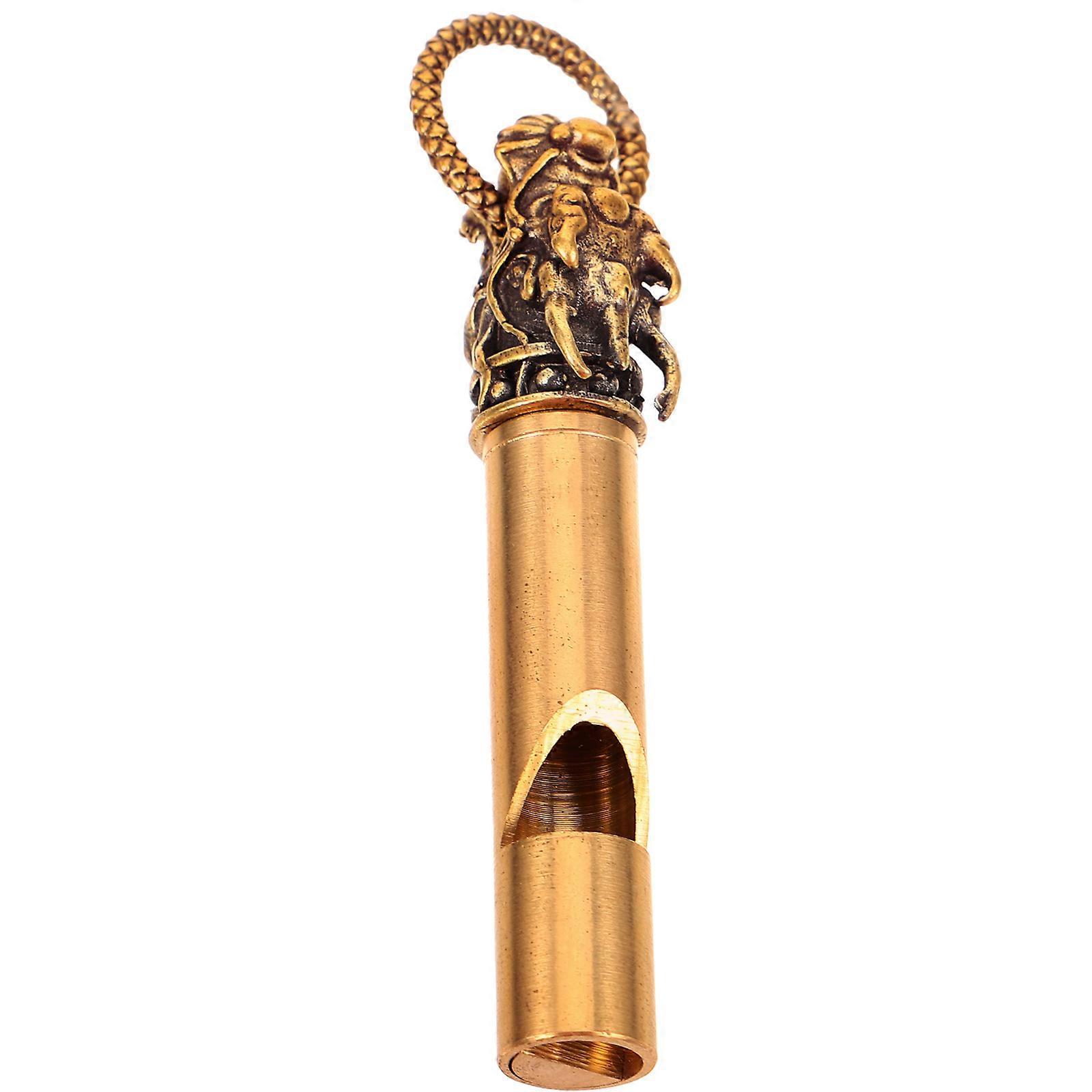 Sports Referee Copper Whistle Sports Accessories Emergency Situations Assorted Color Portable Design 1Pack