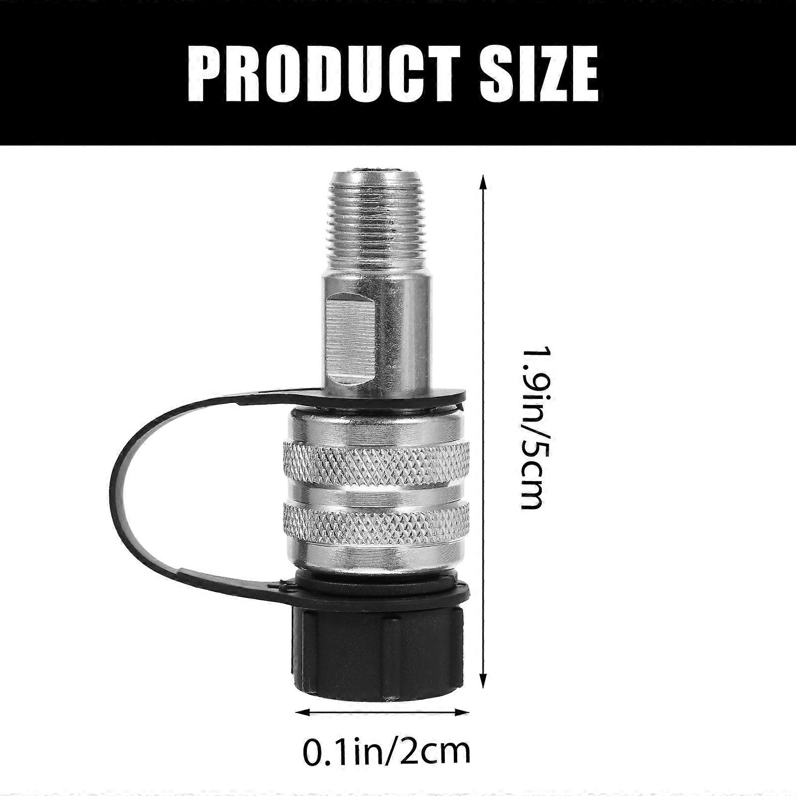 Quick Disconnect Hydraulic Coupler Hydraulic Fitting for Hydraulic Systems Carbon Steel and Galvanized Resistant to High Pressure Extrusion 1Pcs