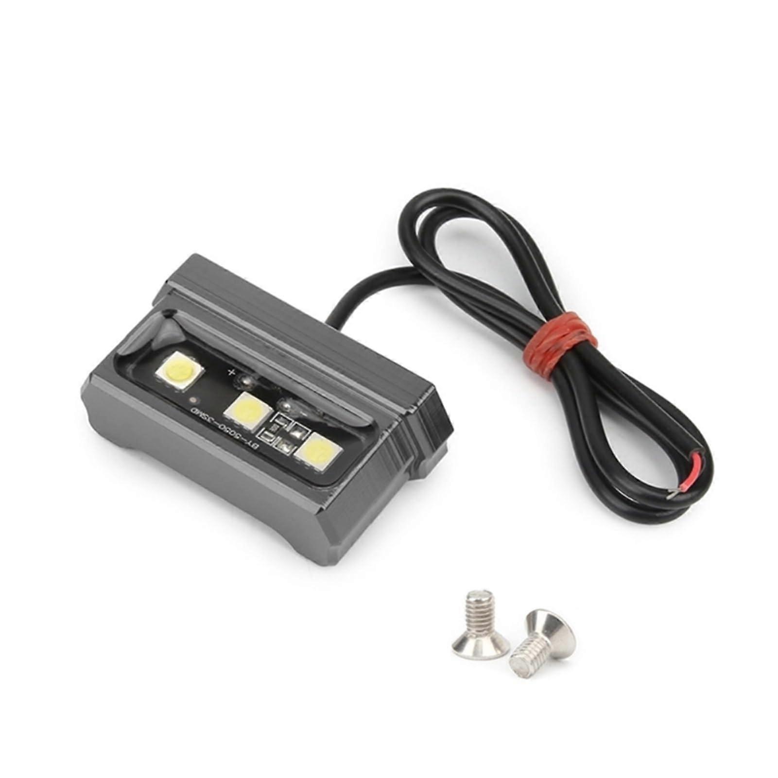 Motorcycle License Plate LED Light Waterproof Rear Tail Light F1CF Titanium Color