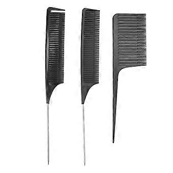 3 Stk. Highlighting-Kamm-Set Spitzer Schwanz Haarfärbekamm Styling Haarfärbung Haarscheitel-Werkzeug Kamm