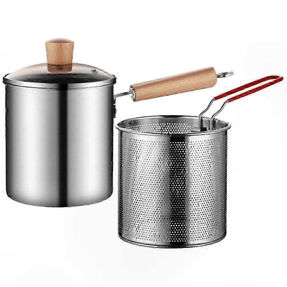 3L Multi-Function Fryer with Basket for Home Cooking Induction-Compatible Heating Set