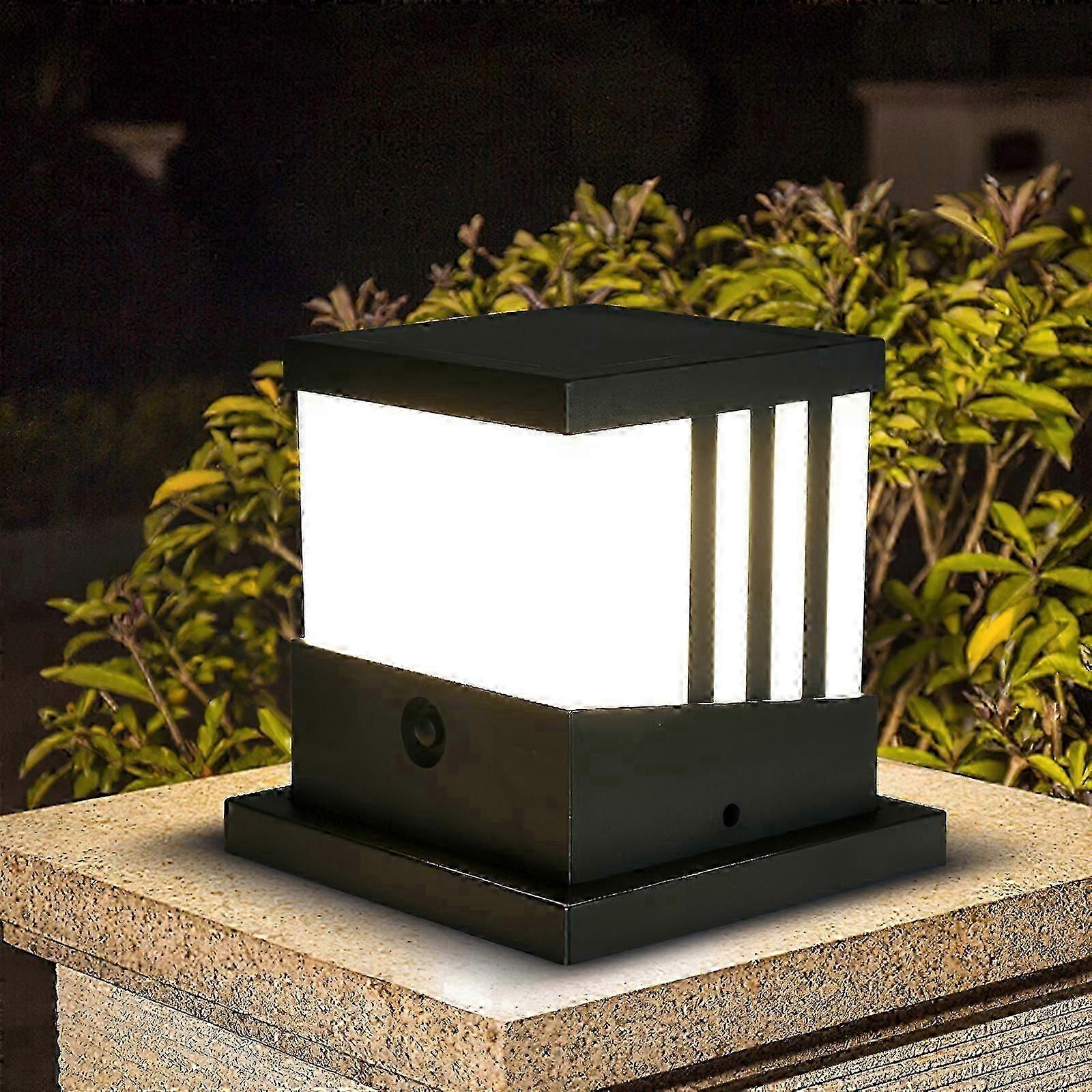 Three-color temperature solar column head lamp solar lamp landscape lamp villa wall lamp courtyard landscape lamp 133 X 133 X 133cm