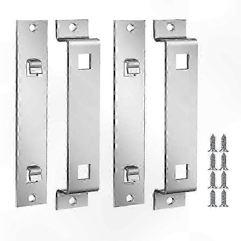 Durable Galvanized Steel Birdhouse Hanger, Rust-Resistant Mounting Bracket for Secure Setup, 2 Sets Included