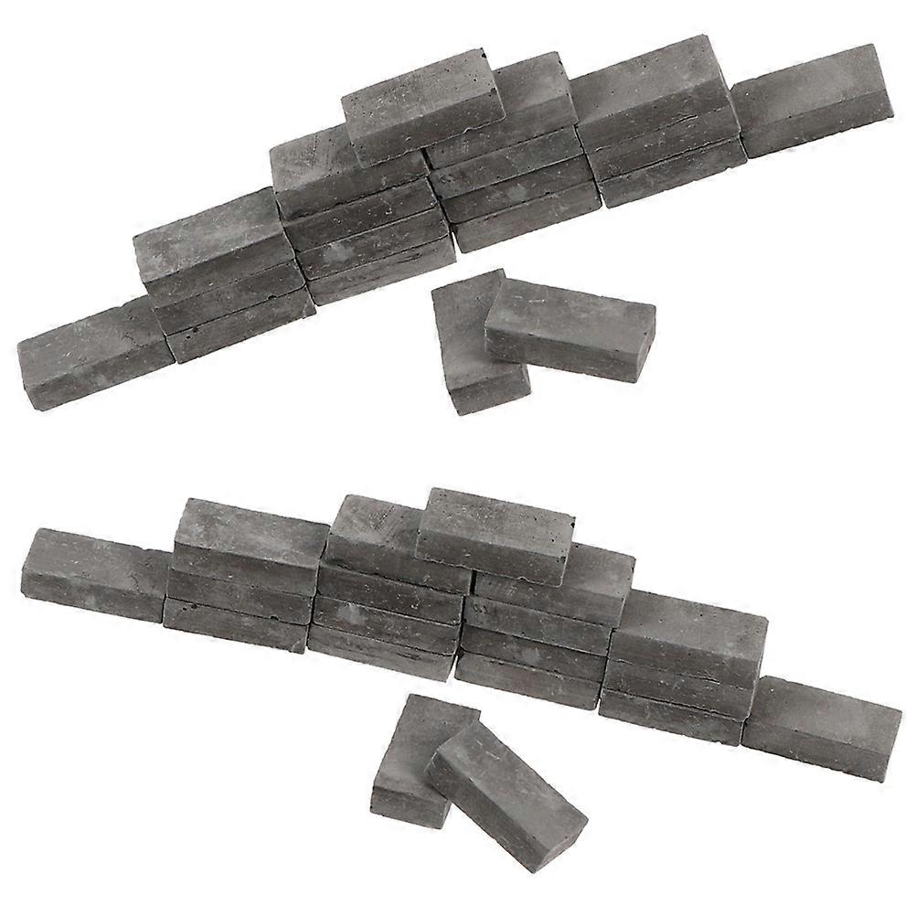Mini House Bricks Clay Simulated Brick Models for Decor 100Pcs