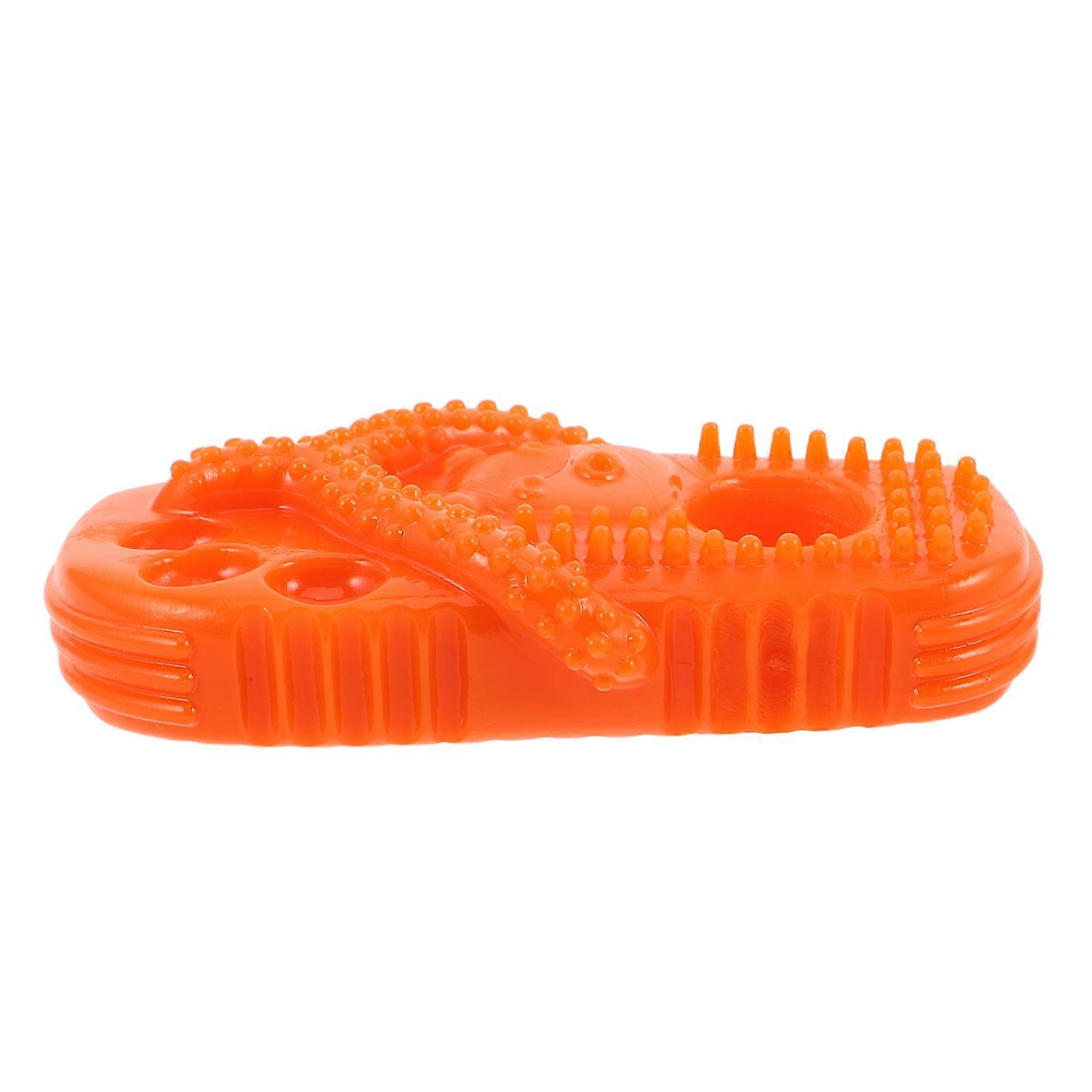 Interactive Dog Chew Toy Rubber Slipper for Teeth Cleaning 4Pcs