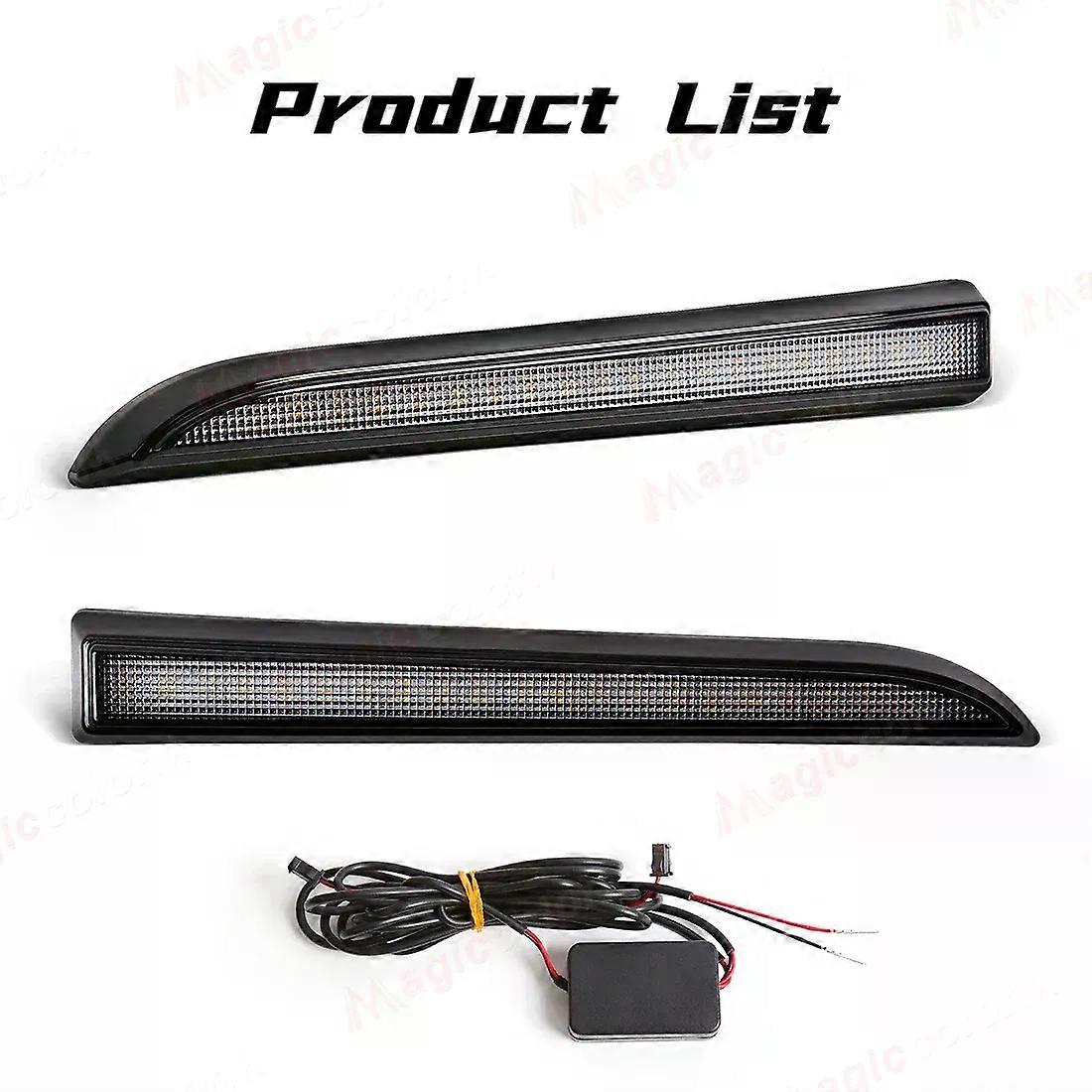 Apply LED DRL For Toyota Tacoma 2001 2002 2003 2004 Daytime Running Lights Dynamic Turn Signal Lamps Start-up Animation White Yellow