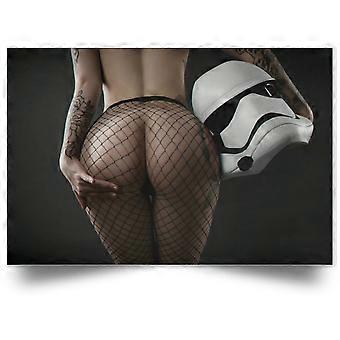 Arte sexy girl stormtrooper quebra-cabeças de madeira quebra-cabeças de madeira brinquedos educativos estilo 0286
