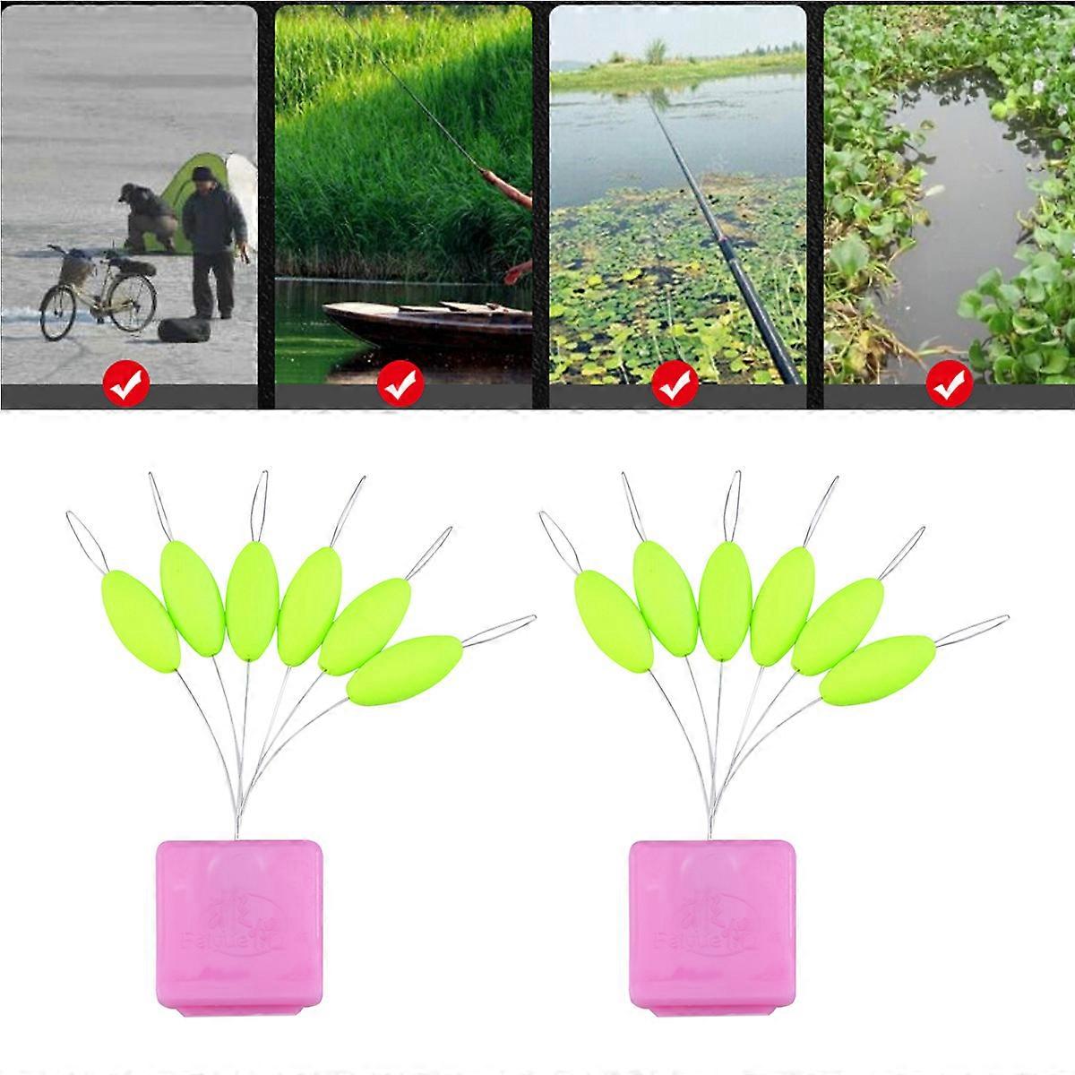 Bobbers Luminous Drifting Fishing Bobbers for Fishing 4Pcs Yellow Floats