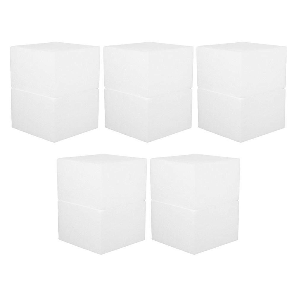 Egg Cake Decorating Mold Foam Dummy Set for Fondant Practice with 10Pcs White