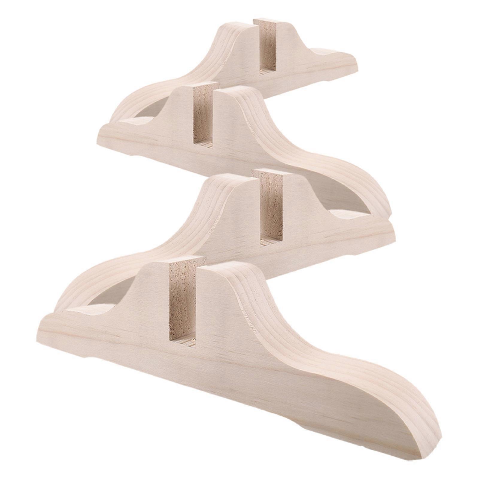 Wooden Room Divider Stand Base for Partition Support 8Pcs Set