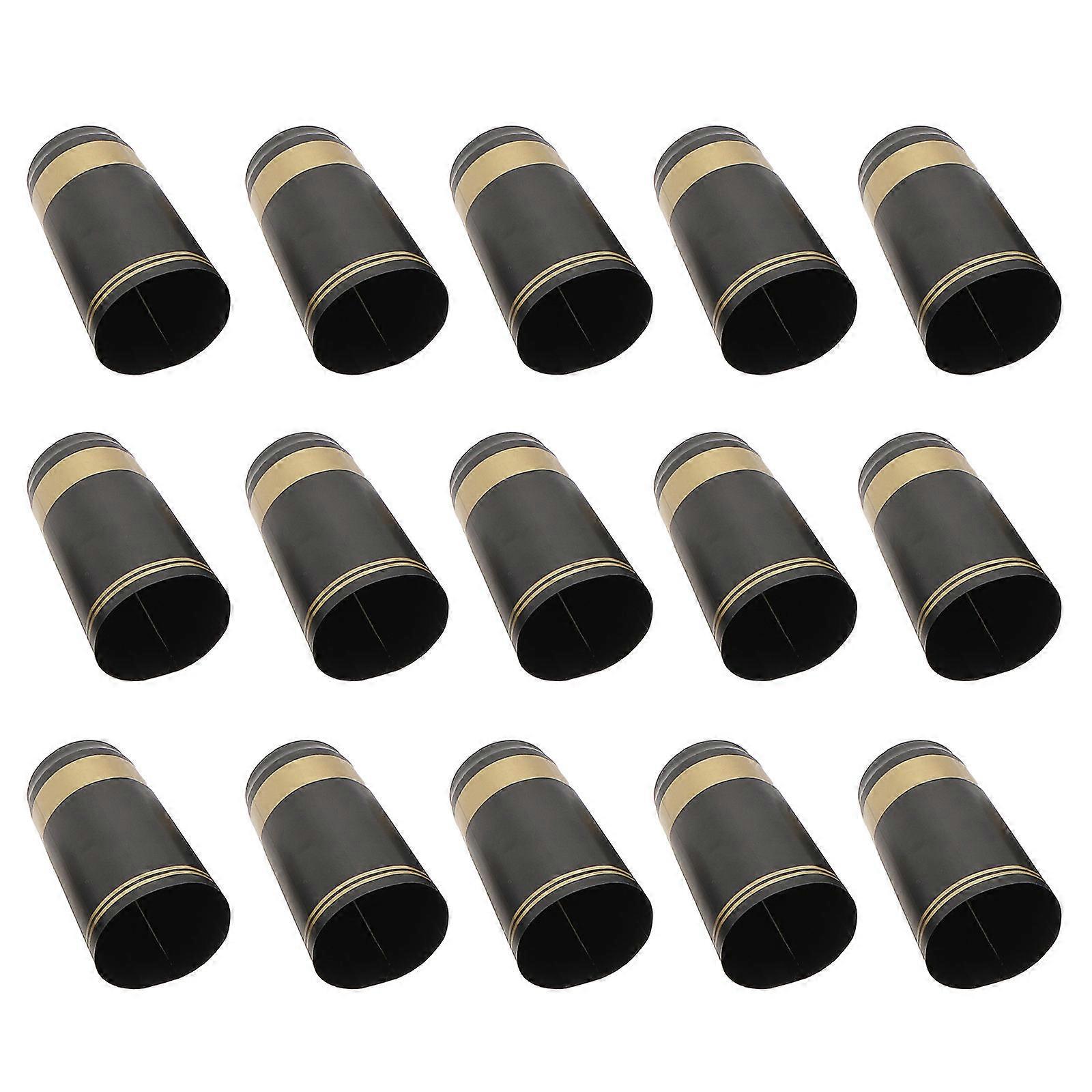 Heat Shrink Caps for Wine Bottles 300Pcs Black Golden Wine Capsules