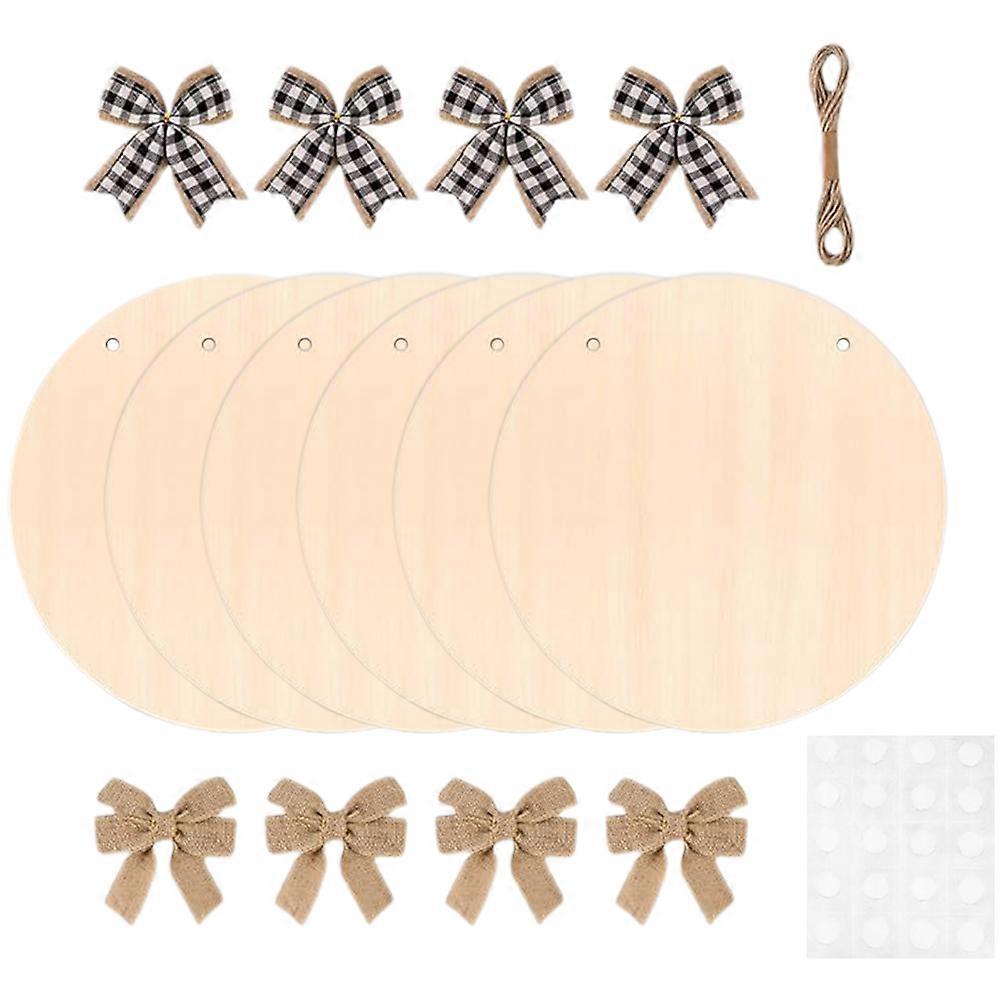 Wood Slices DIY Cutouts for Craft Projects 3Sets Assorted Colors