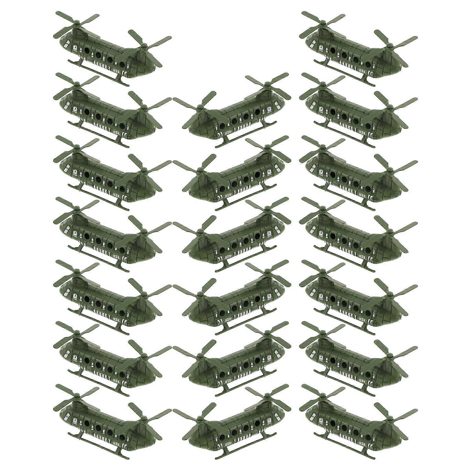 20Pcs Military Planes Model for Children and Collectors Offering Realistic Detailing in Green Plastic