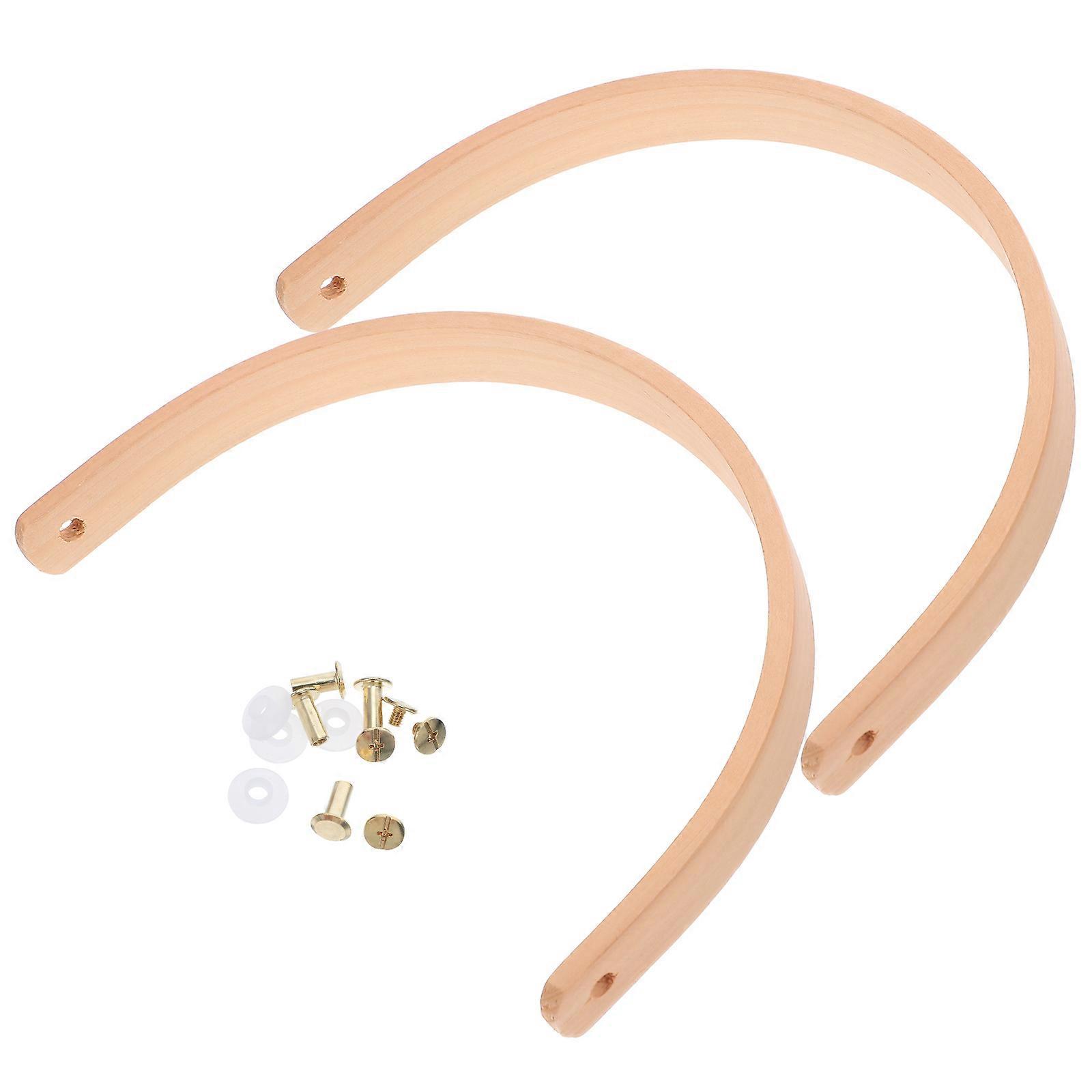 Serving Tray Handles Made of Solid Wood for Bucket Handle Replacement 10Pcs