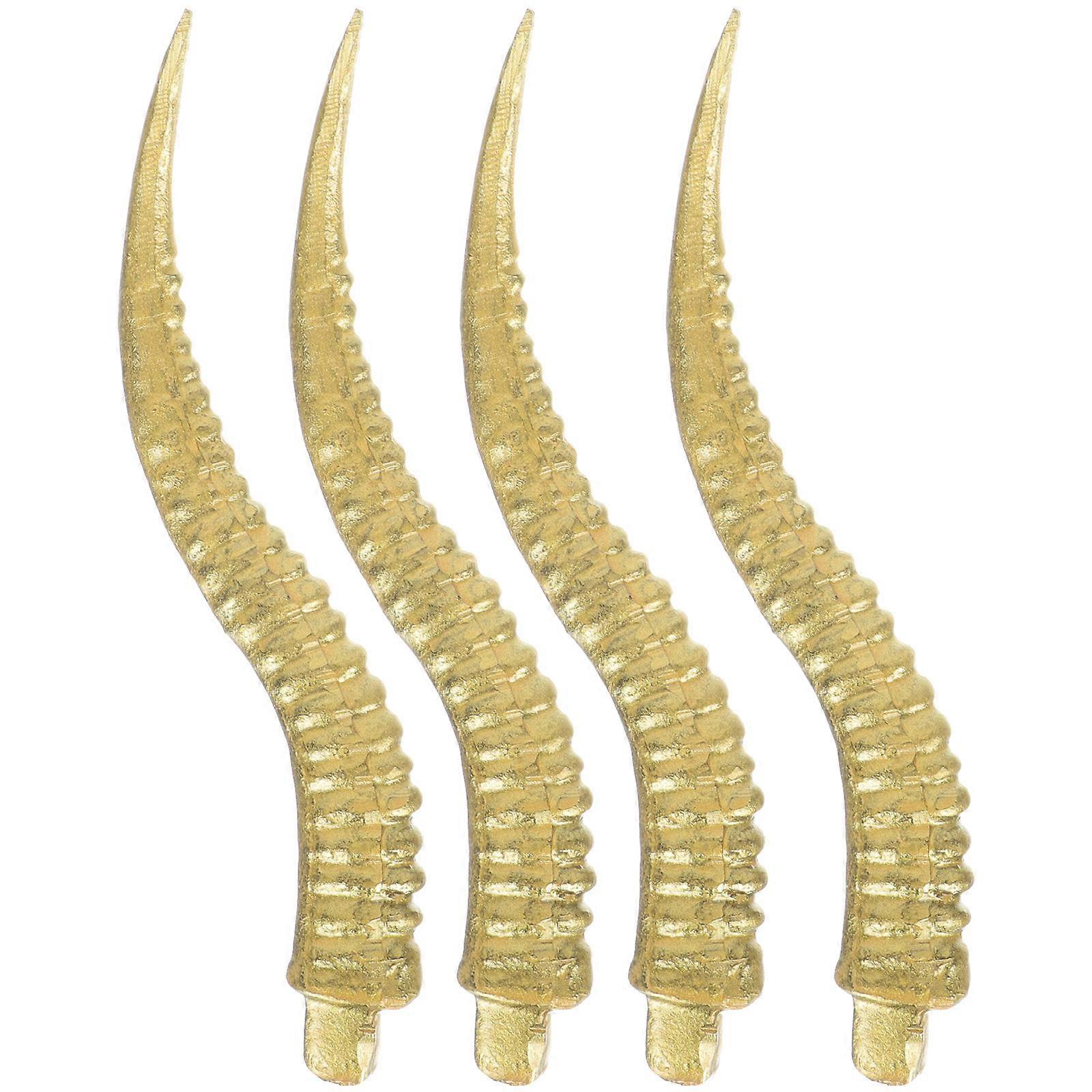 DIY Decoration 16 Pcs Artificial Sheep Horns Headband For Masquerade And Costume Parties 21X3Cm Lightweight Comfortable