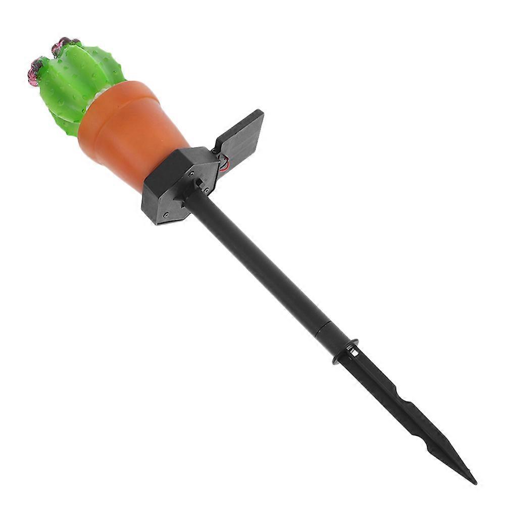 Solar Stake Lights Outdoor Decorative Cactus Garden Light 2Pcs