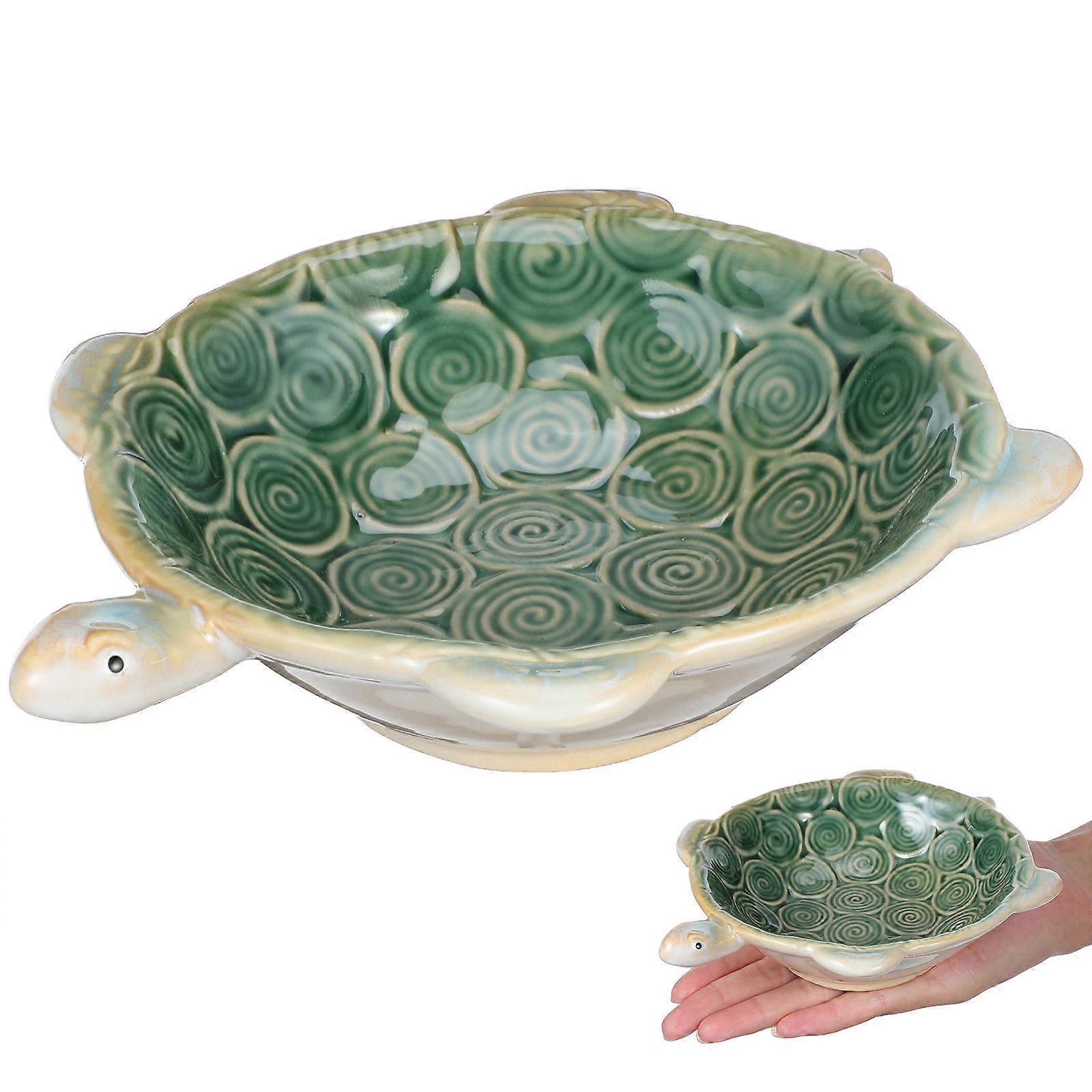 3Pcs Jewelry Display Tray Turtle Shape Dark For Home Jewelry Storage And Display Made Of Durable Ceramic