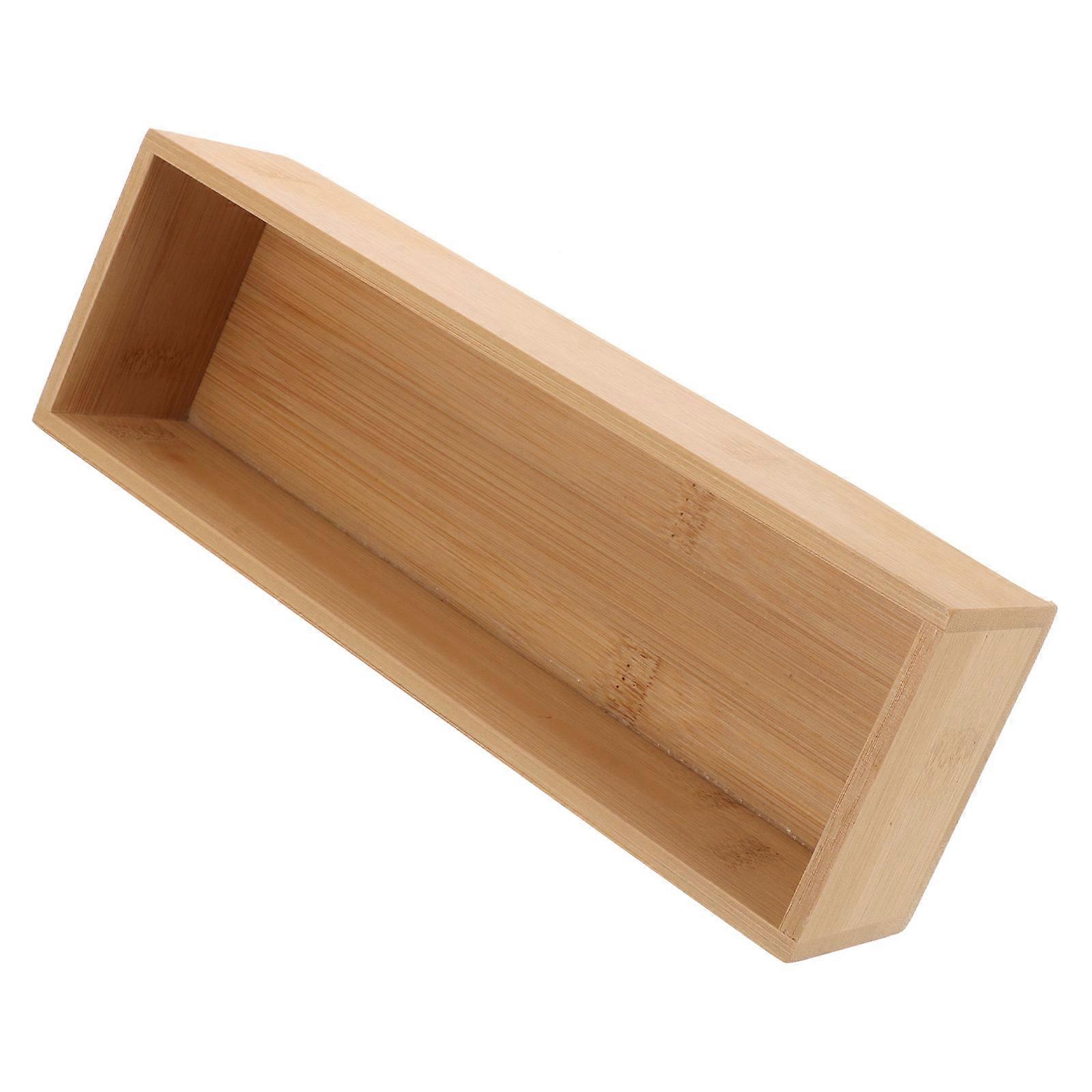 Versatile Rectangular Bamboo Boxes For Home Table Decorations And Sundries Storage In 22.80X7.70X5.00CM Size 3Pcs