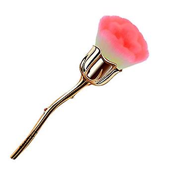 Veeki 1pcs Orange  Rose Makeup Brush Blush Brush Fashion Beauty ToolSuper Large Face Powder Makeup Brushes for Powder Cosmetic tool