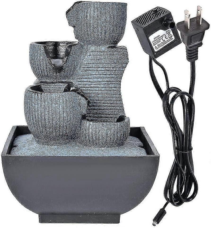 Tabletop Fountain, Unique Shape Desktop Fountain With Led Light