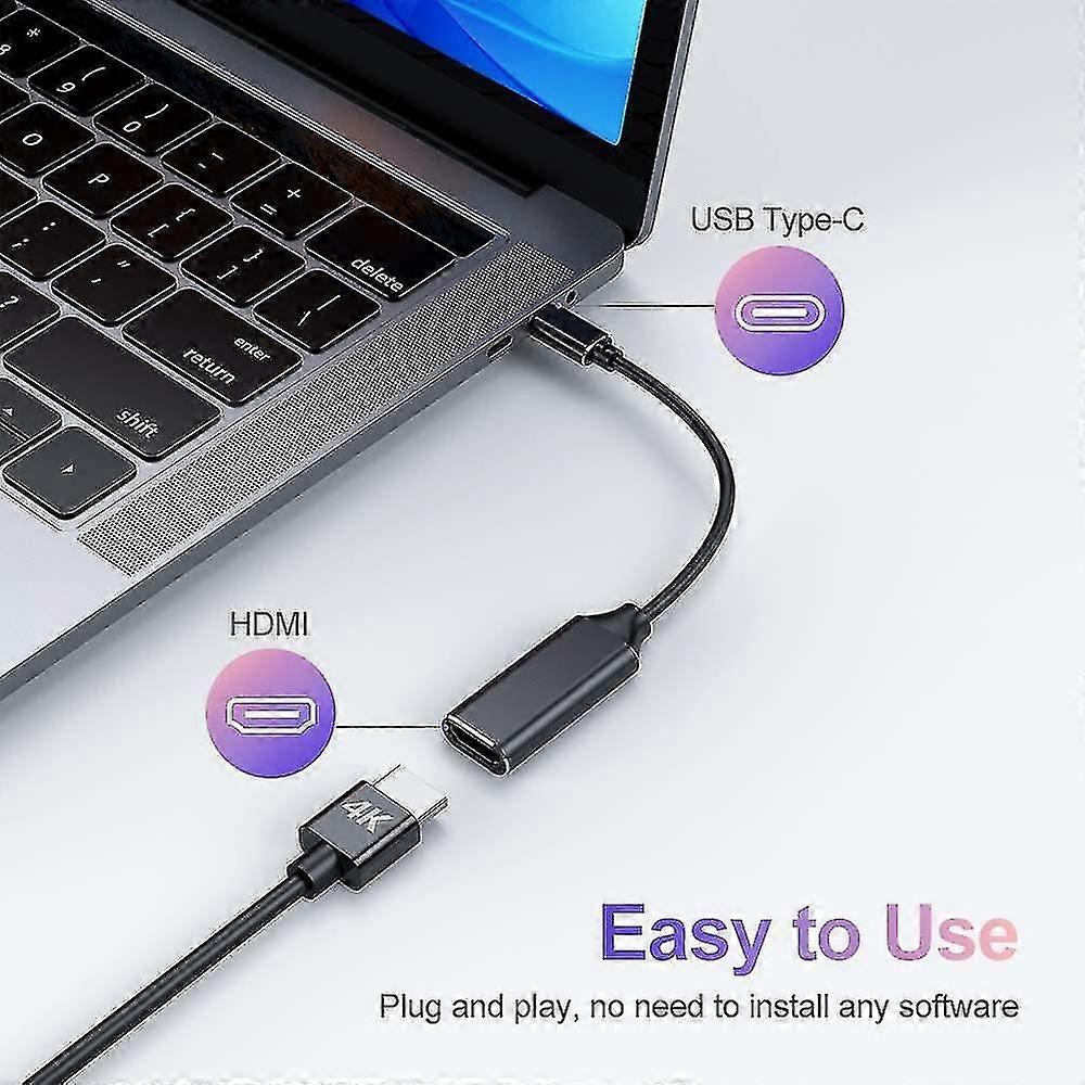 Usb C To Hdmi Adapter 4k For Mac Os, Compatible With Macbook Pro 2019 -5 Pack