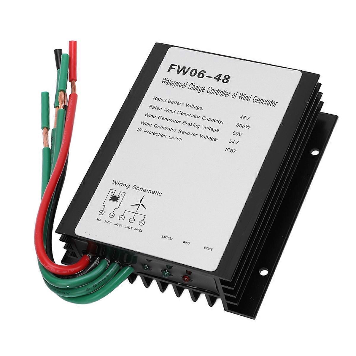 MPPT Wind Turbine Charge Controller 48V Led IP67 Waterproof Automatic Controller for 0 to 600w Wind