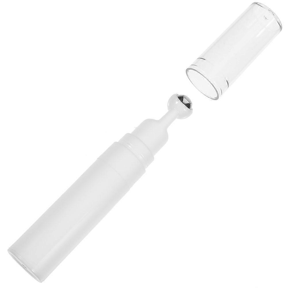 Cosmetic Bottle Refillable Cream Bottle for Eye Cream Application 2Pcs White Roller