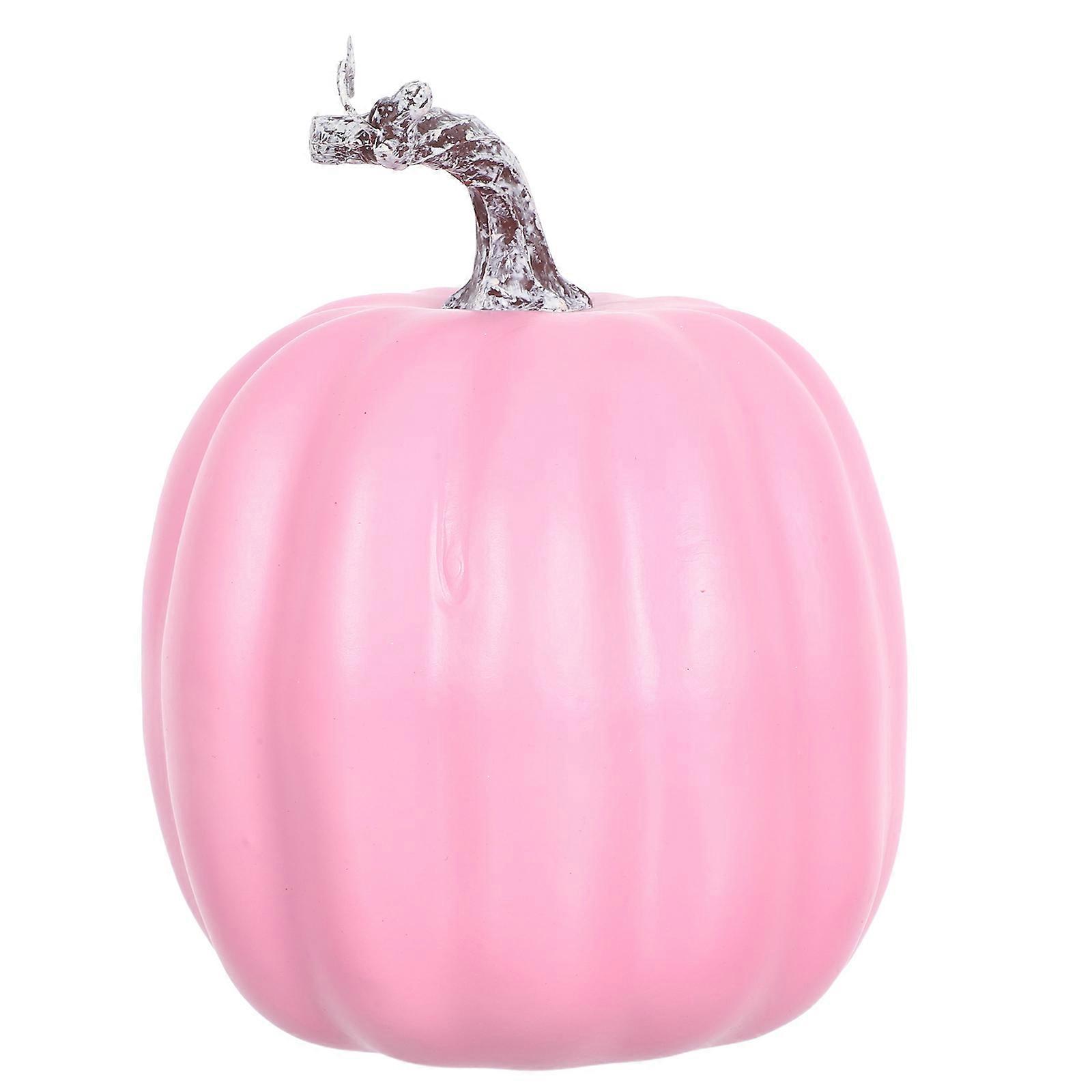 Pink Artificial Pumpkin Decor for Holiday Table with Foams Pumpkin Model