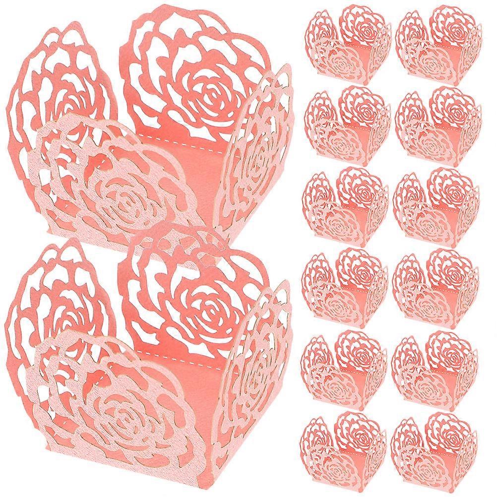 Pink Chocolate Wrapper 200Pcs Square Decoration For Parties And Weddings With Functional Packaging