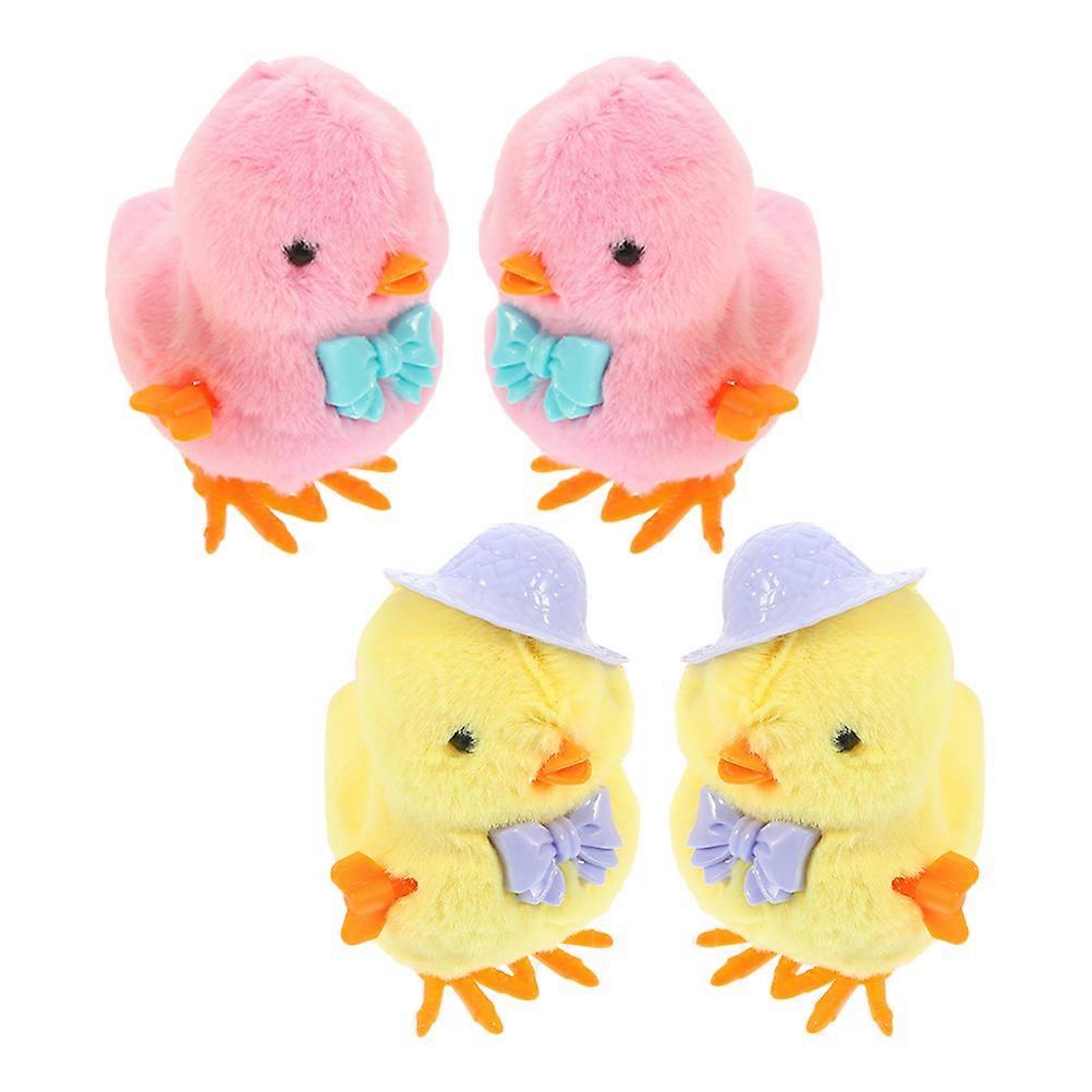 Wind Up Toys Easter Wind Up Chick Plush Toy for 8Pcs