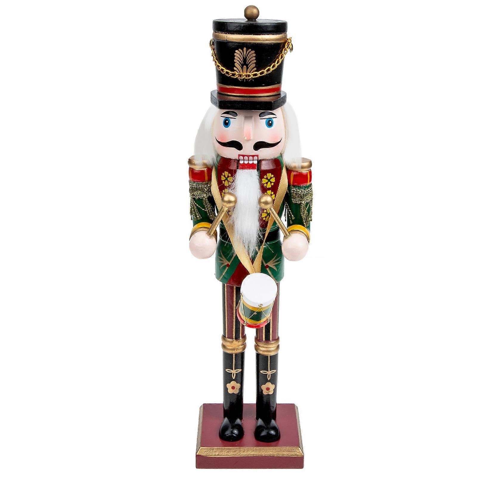 Christmas Nutcracker Figures Indoor Decoration Realistic Style Desktop Decor 1Pack