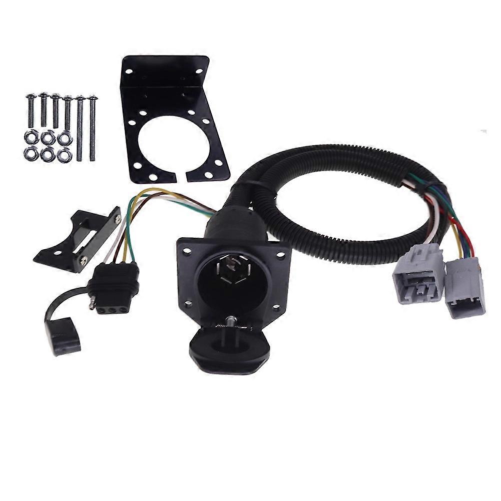 Trailer Light Connector Socket 7 Pin Wire Electrical Trailer Adapter Quick Converter VPLAT0013 for LR4 (2010-2013)