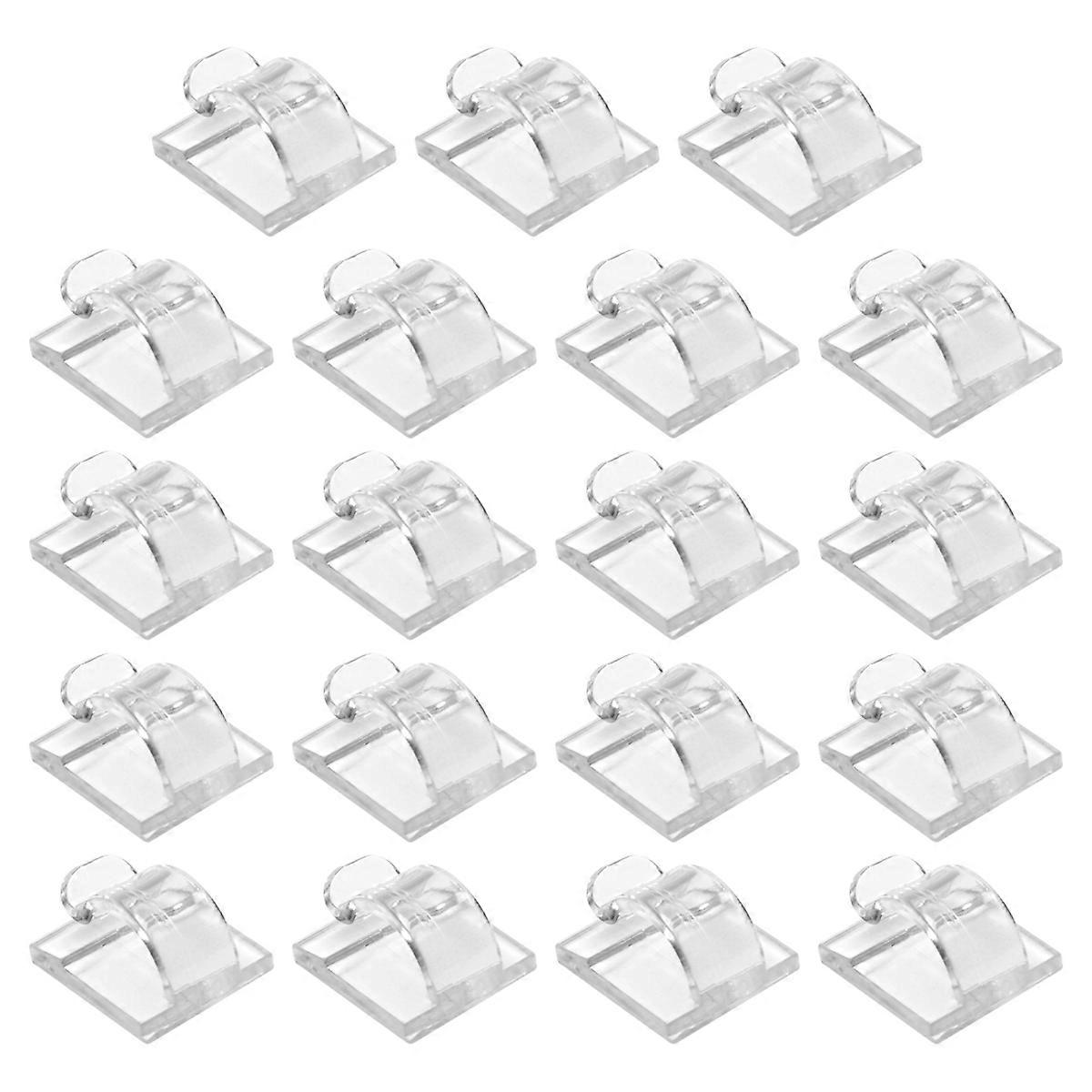 Hooks for Outdoor String Lights Clips 15 Pack Clips Clear Light Hook