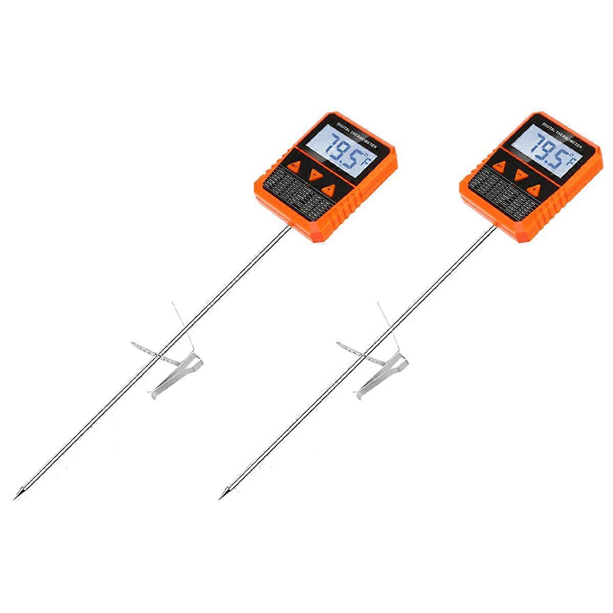Probe Candy Thermometer with Pot Clip,Alarm Function,IPX6 Waterproof
