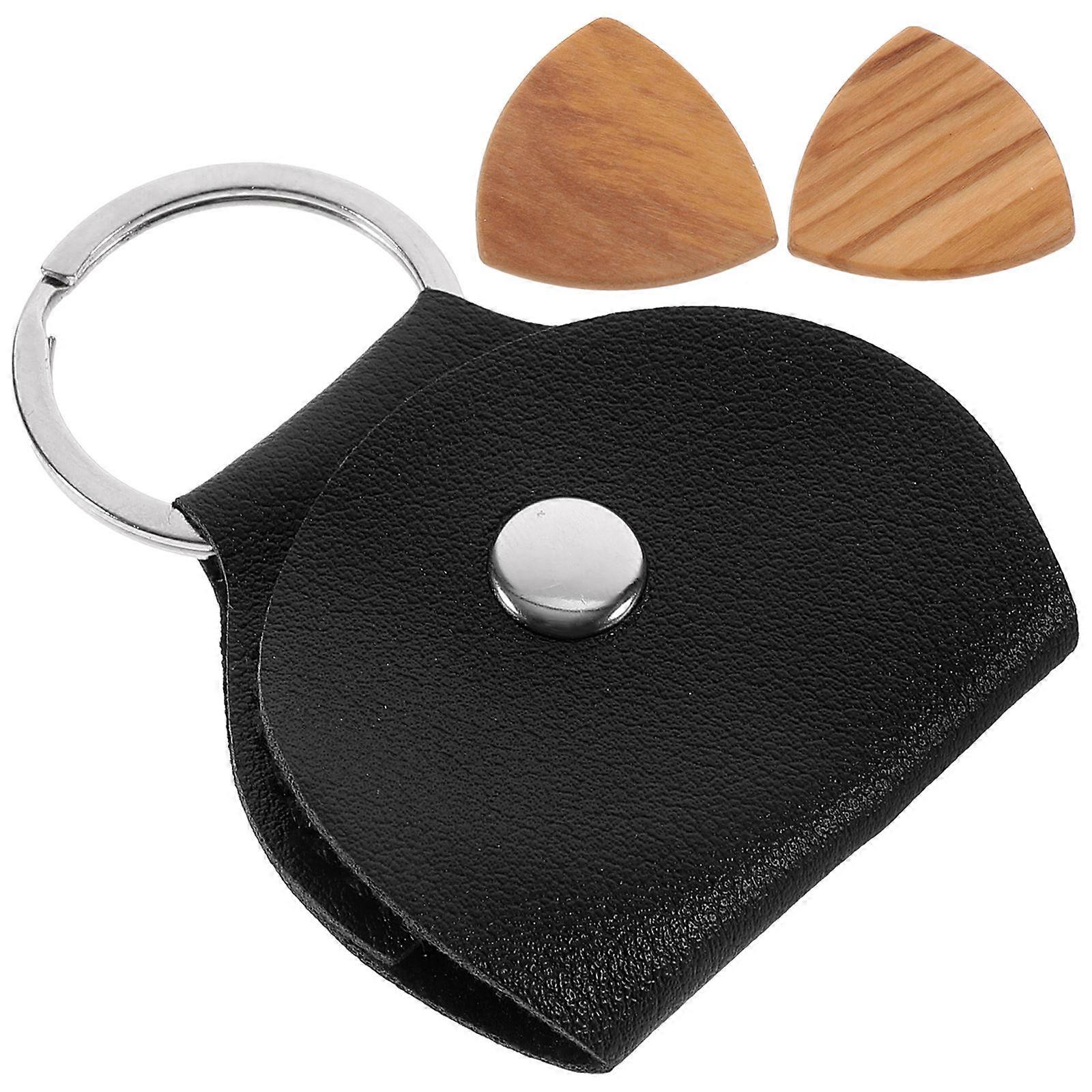 Keyring Guitar Pick Organizer Ideal For Practice Performance Travel With Classic Style And 2 Sets Capacity