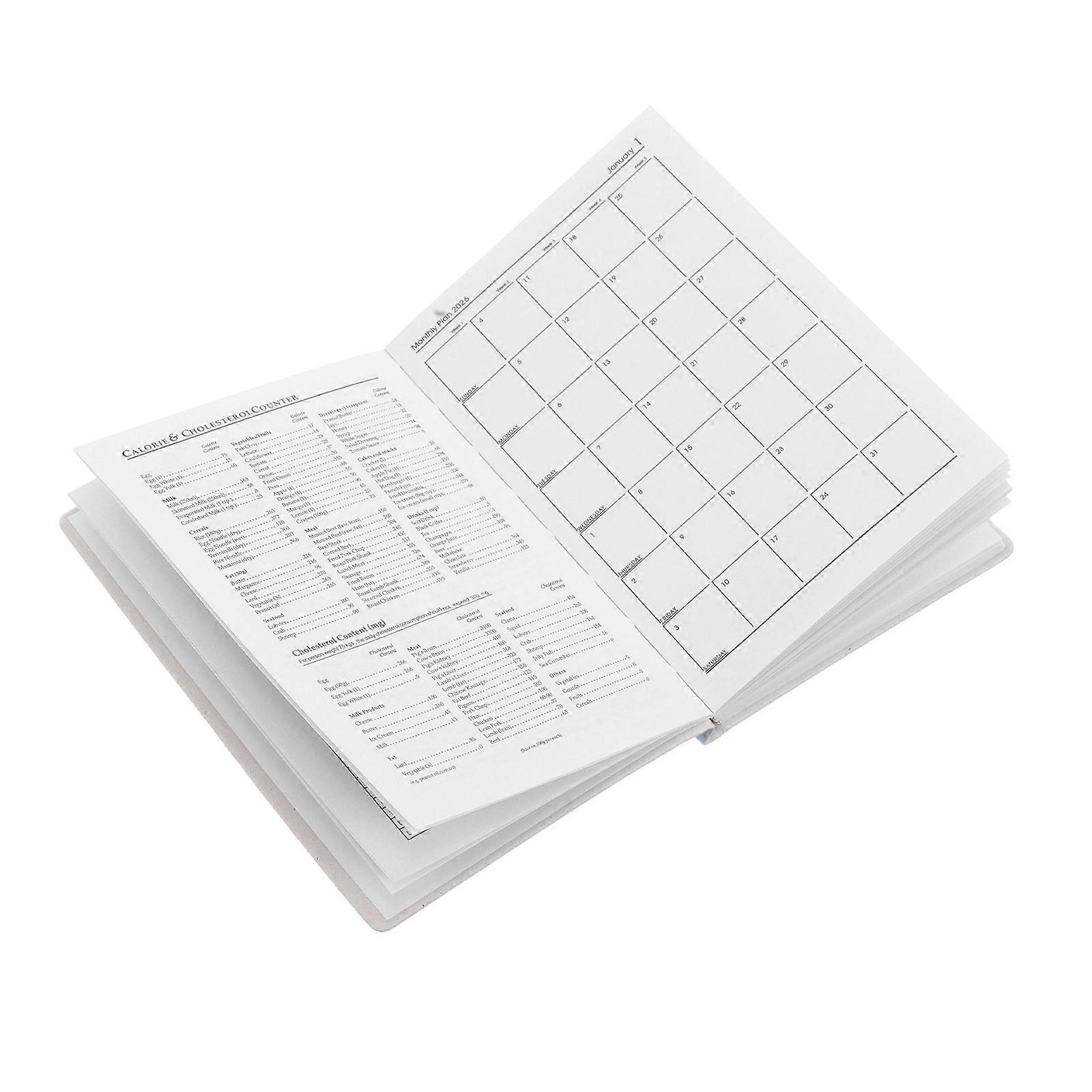 2026 Pocket Planner A7 Agenda Notebook for Professional Use 4Pcs Sky Blue