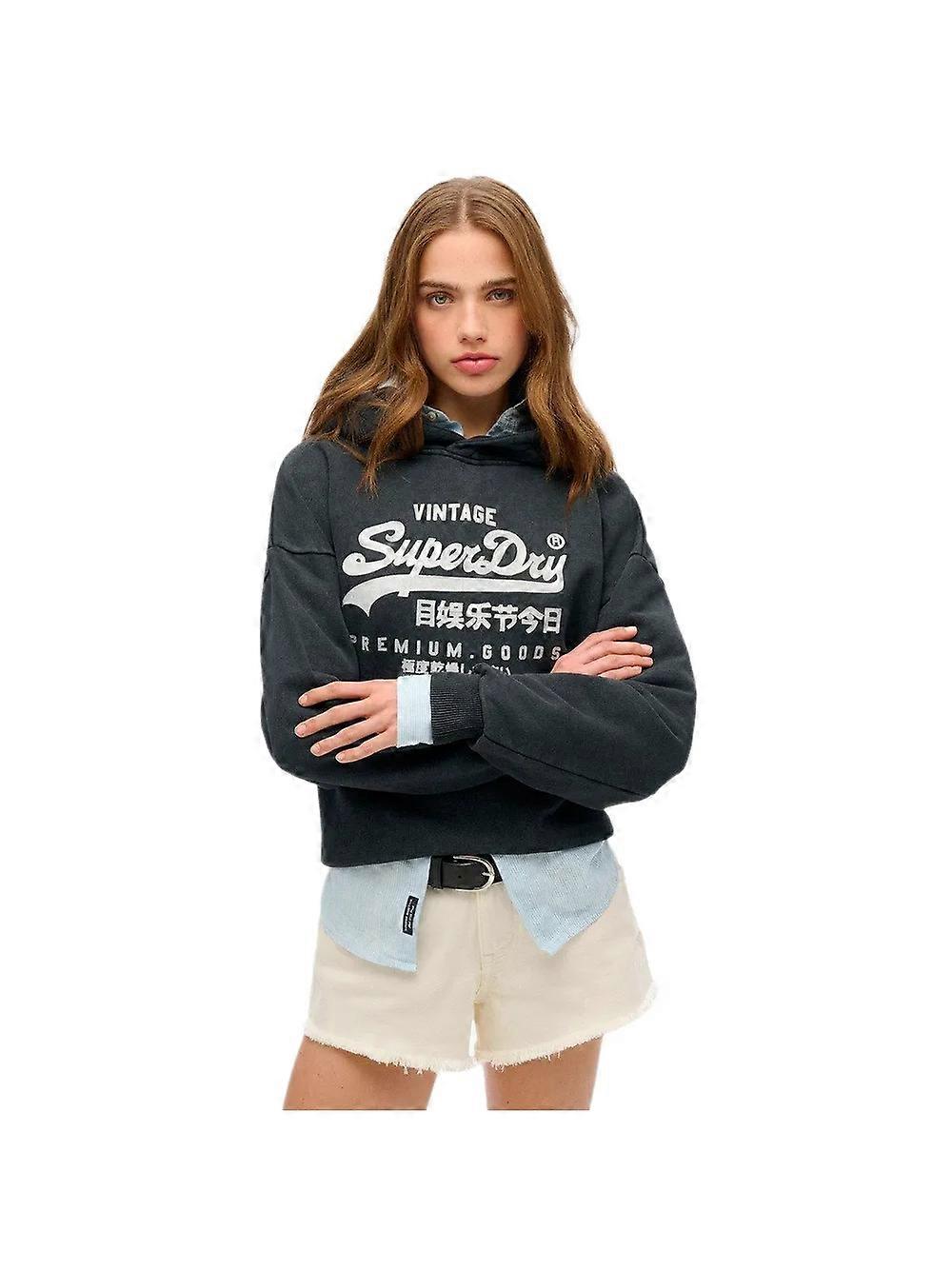 Superdry Vintage Genser Dame Svart