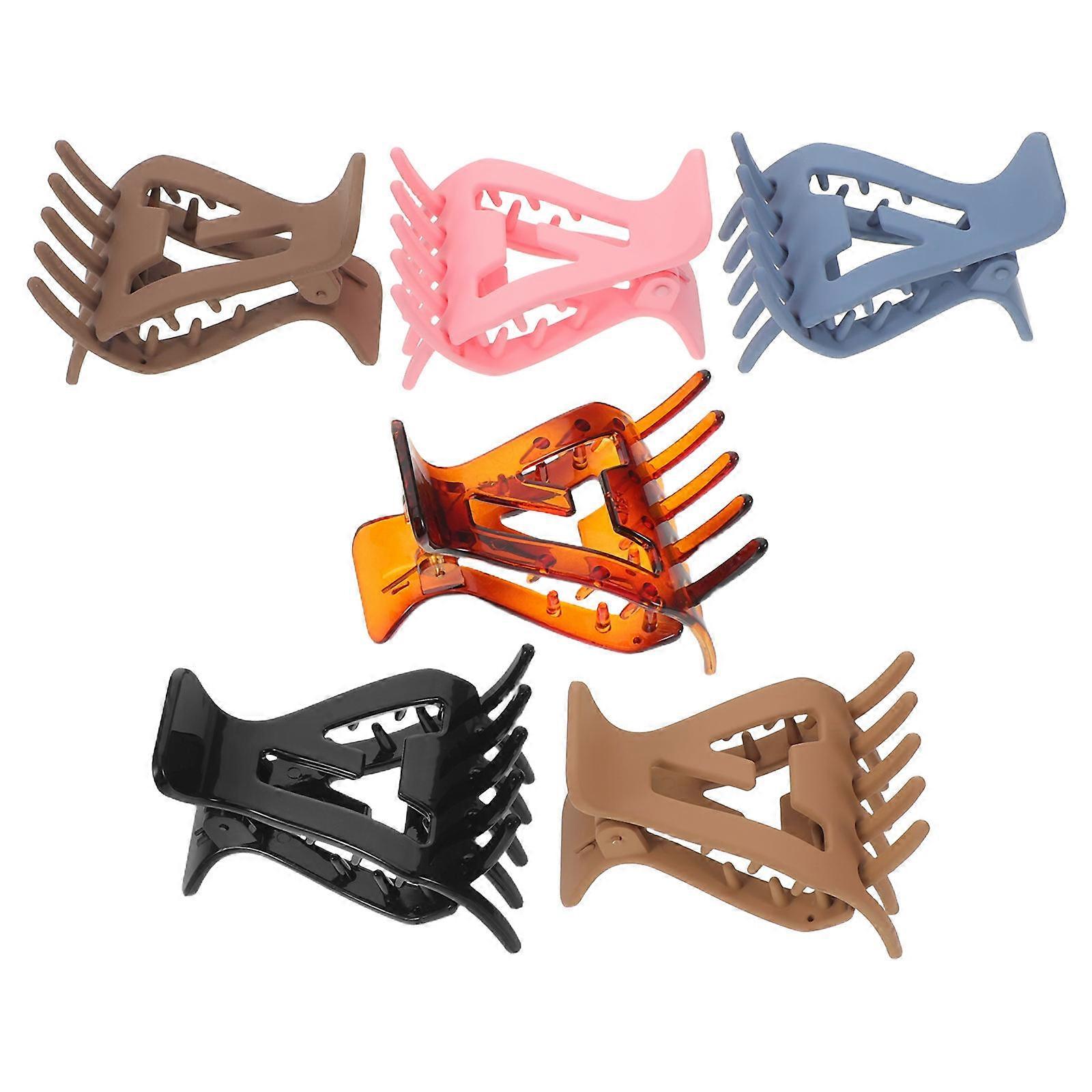 Curl Root Clips Acrylic Hair Clamps for Root Lifting 6Pcs Pack