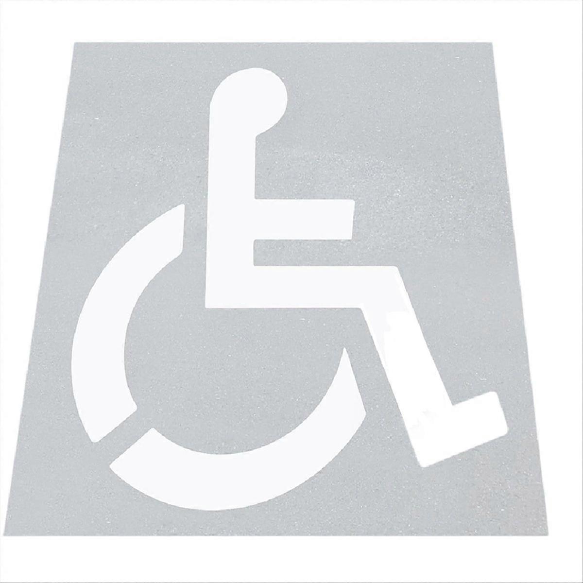 Handicap Stencil, Reusable Silicone Parking Lot Stencil
