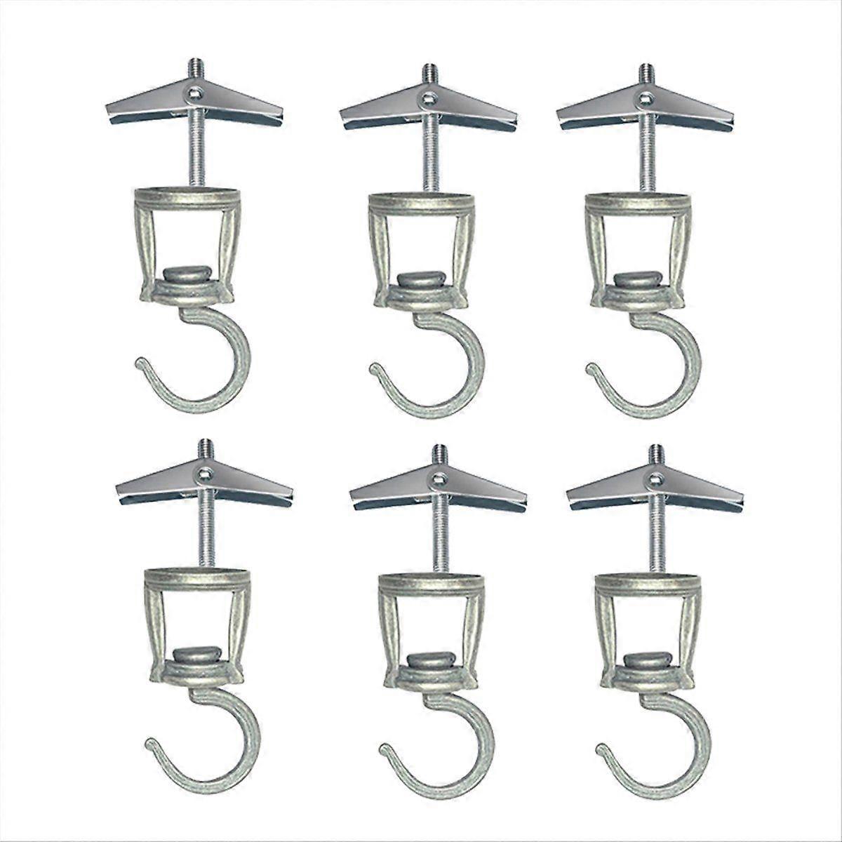 Ceiling Hooks for Hanging Plants 6 PCS ,Metal Plant Hooks