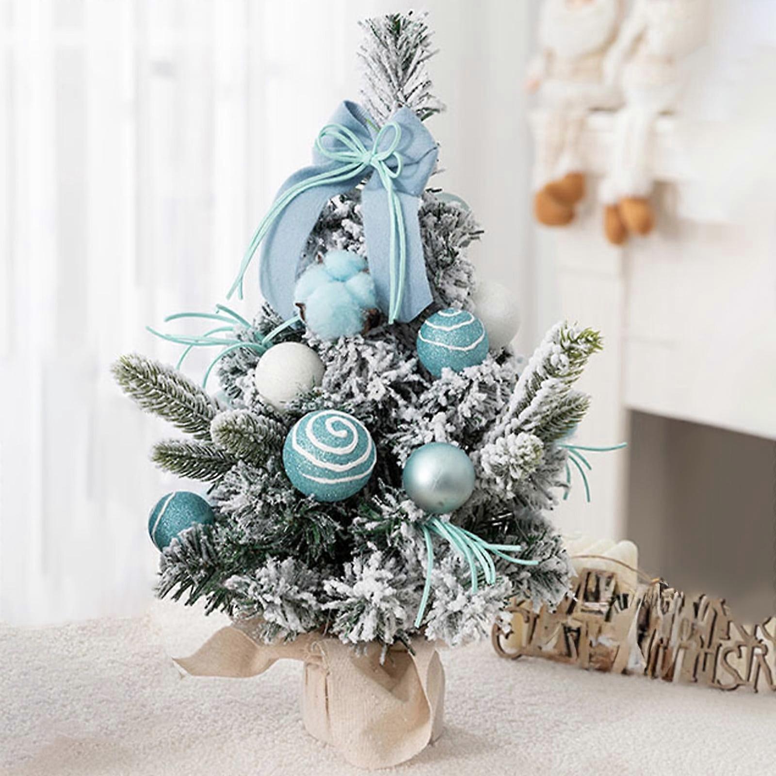 Mini Artificial Christmas Trees Xmas Desktop Decoration Tree Set Tabletop Christmas Tree For Christmas Tabletop Decorations 15.74in