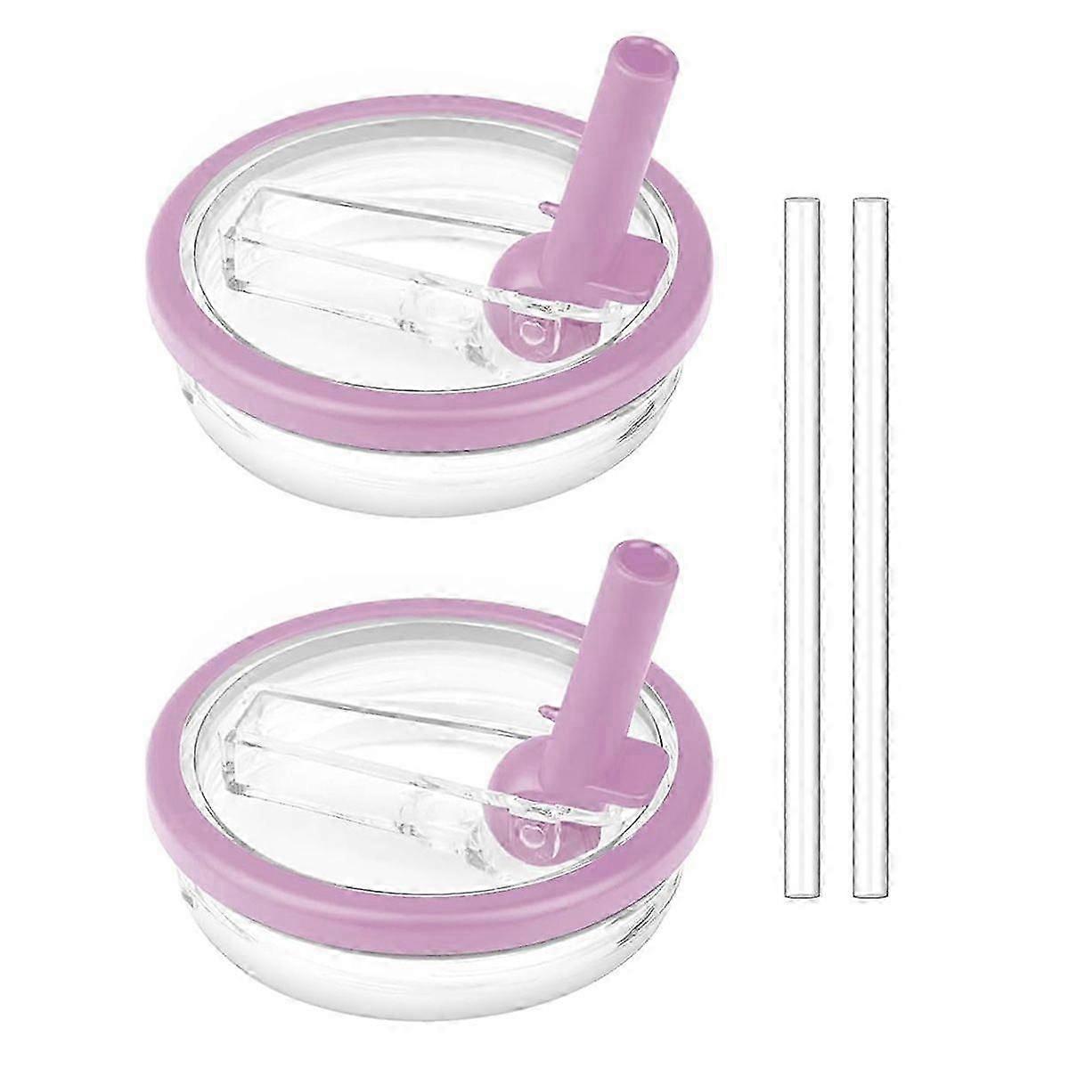 2 عبوة 40 أونصة غطاء قش قابل للطي ل Stanley Quencher ، استبدال غطاء مقاوم للتسرب ل 40 أونصة من Stanley H2.0 FlowState Tumbler ، غطاء مقاوم للانسكاب قابل لإعادة الاستخدام ل Tu