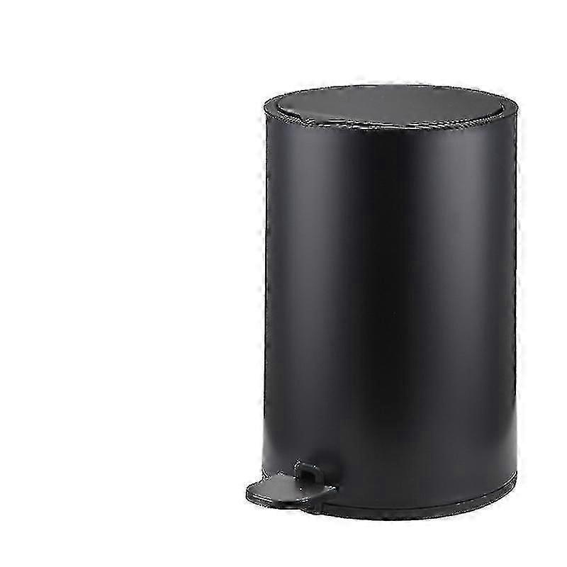 Stainless Steel Bathroom Metal Lid Trash Can