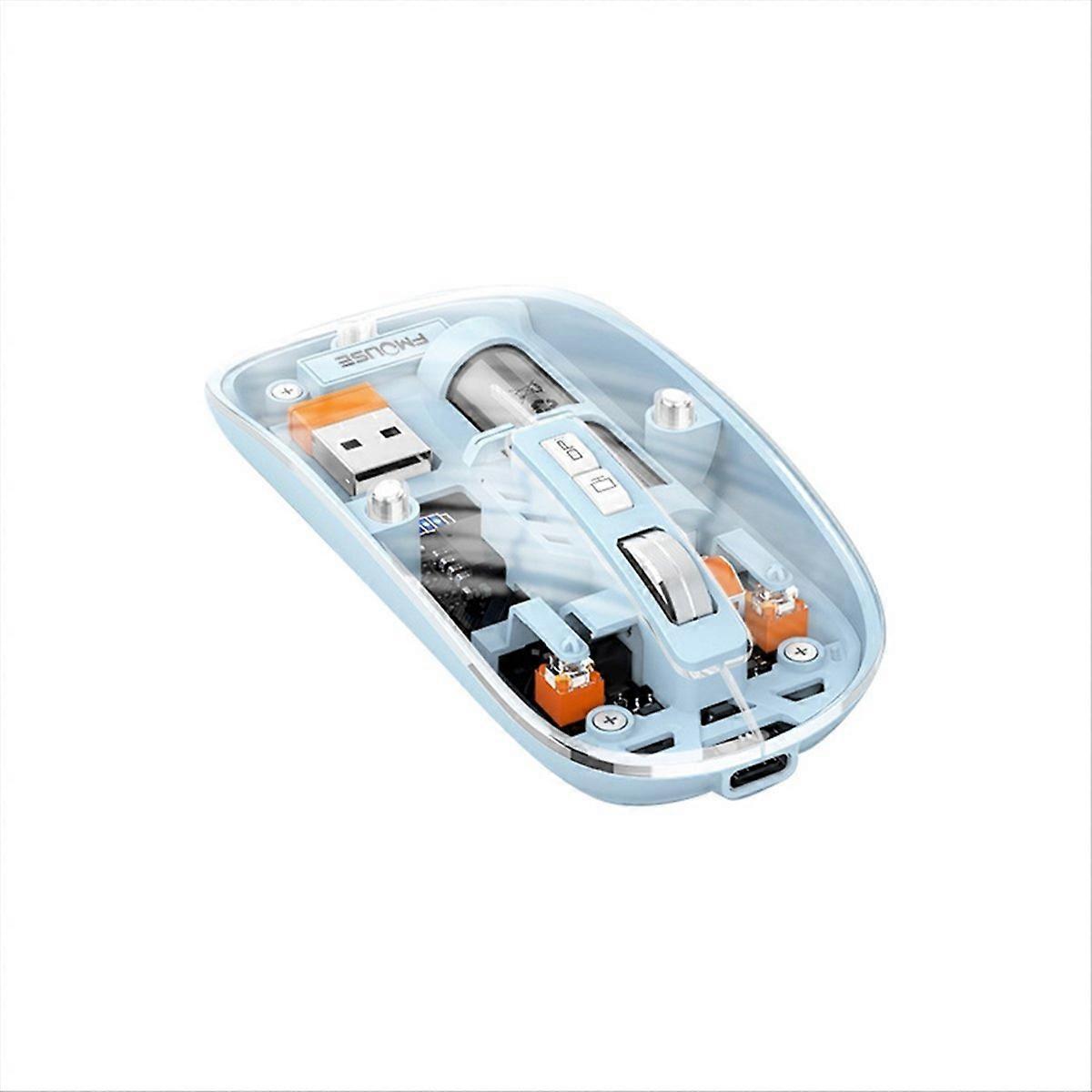  Wireless Mouse Bluetooth Tri-mode Gaming Mouse for PC Laptop B