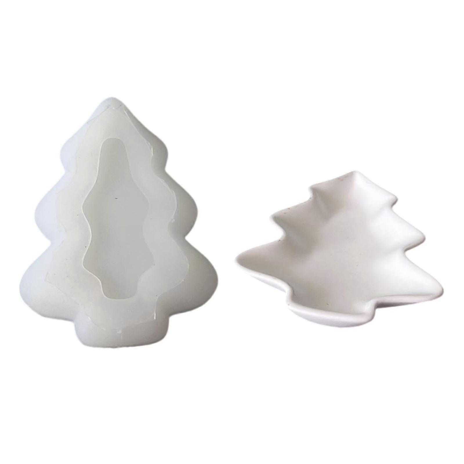 Holiday Themed Silicone Mold Christmas Tree Shape Multi Purpose For Resin Art Candle Making Craft Projects Multicolor