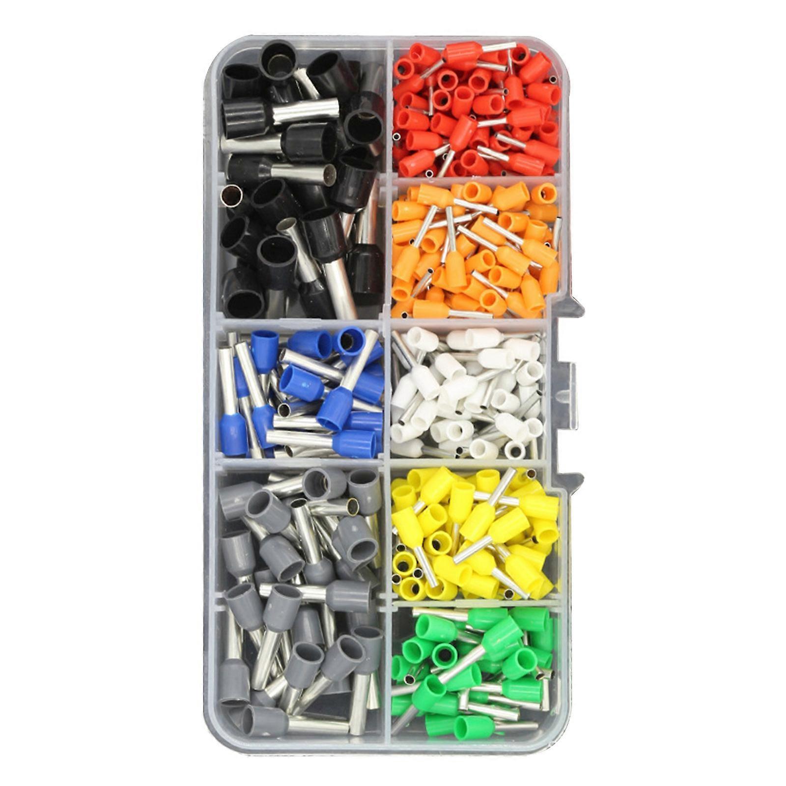 Electricians Choose Twin & Single Wire End Ferrules set Color Coded crimps Connectors Insulated Ferrules for Connection Multicolor
